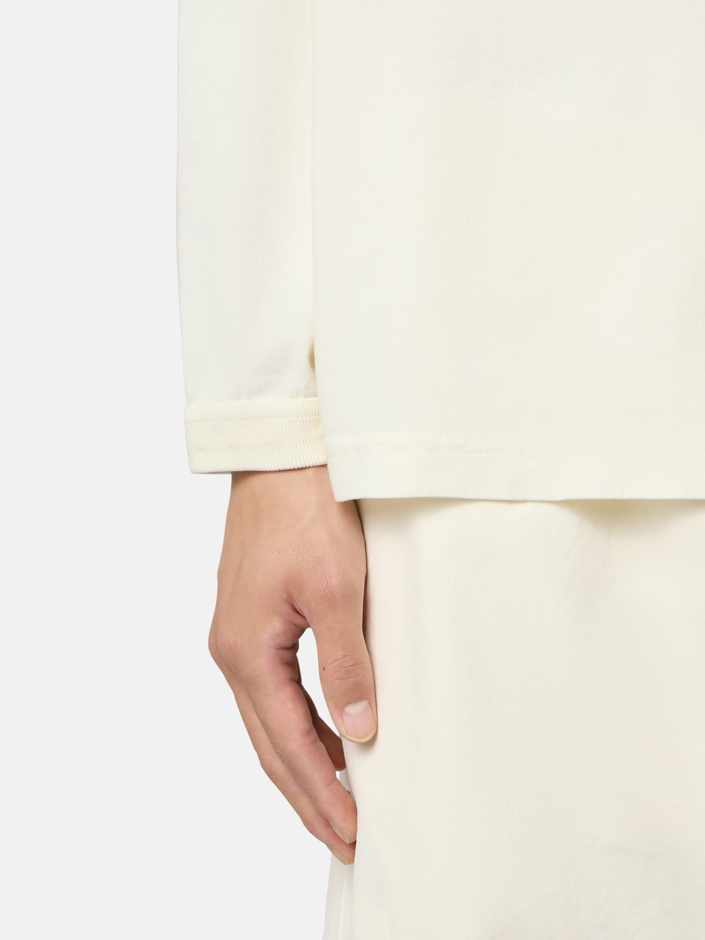 STONE ISLAND COMBED ORGANIC COTTON JERSEY LST