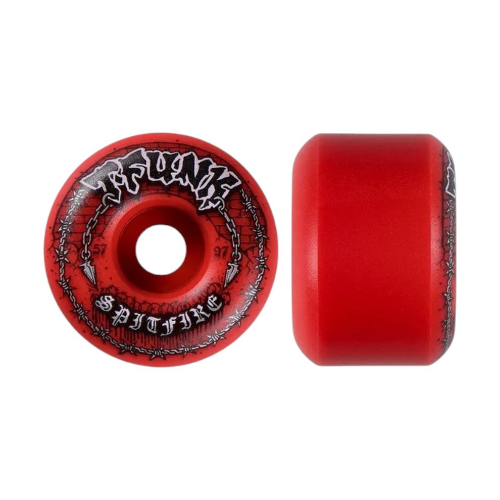 SPITFIRE F4 97A T-FUNK RAW RF RED wheel 57mm
