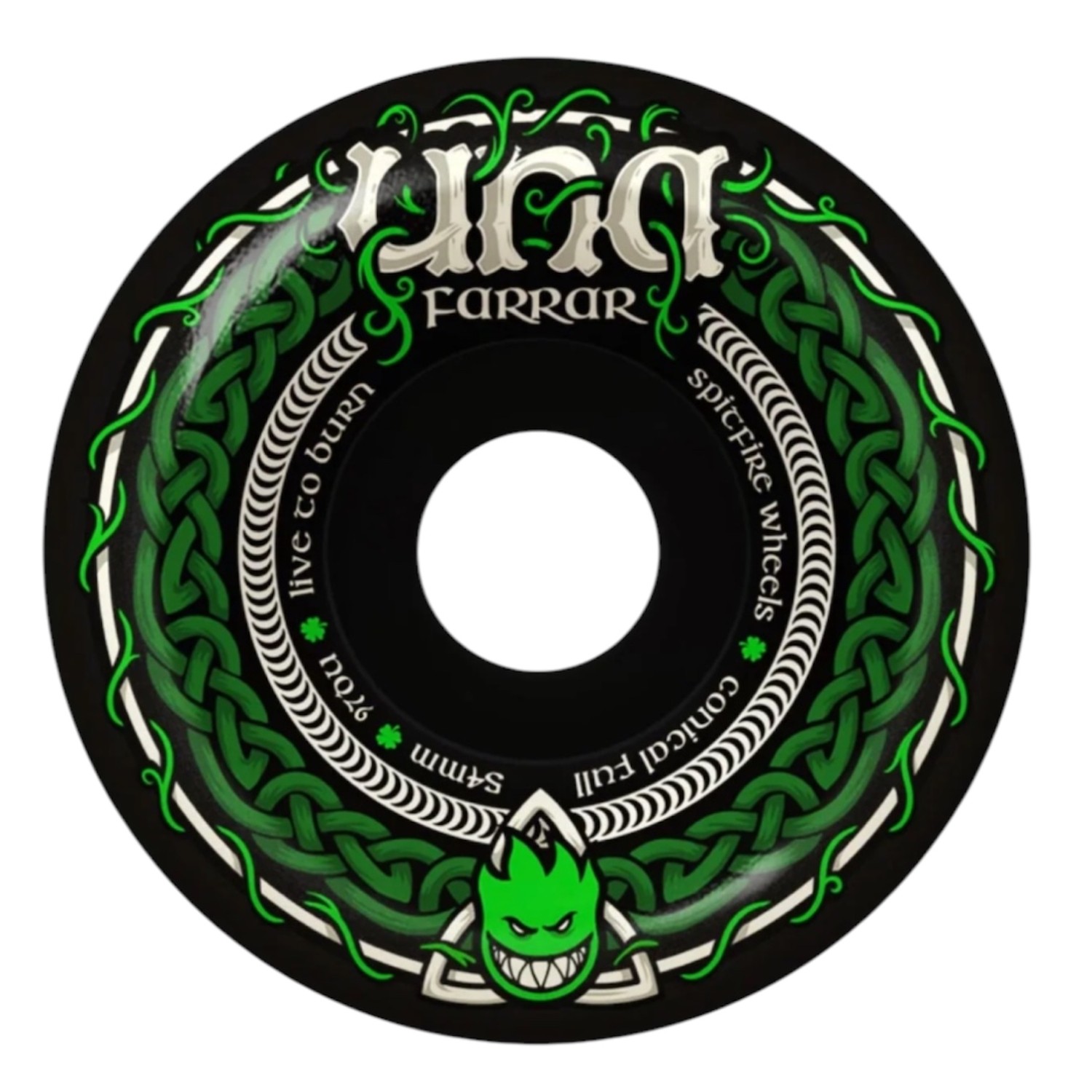 SPITFIRE F4 97D CONICAL FULL UNA TRINITY BLK 54mm
