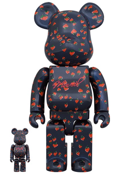 BE@RBRICK MUVEIL "STRAWBERRY PATTERN" 100% & 400%