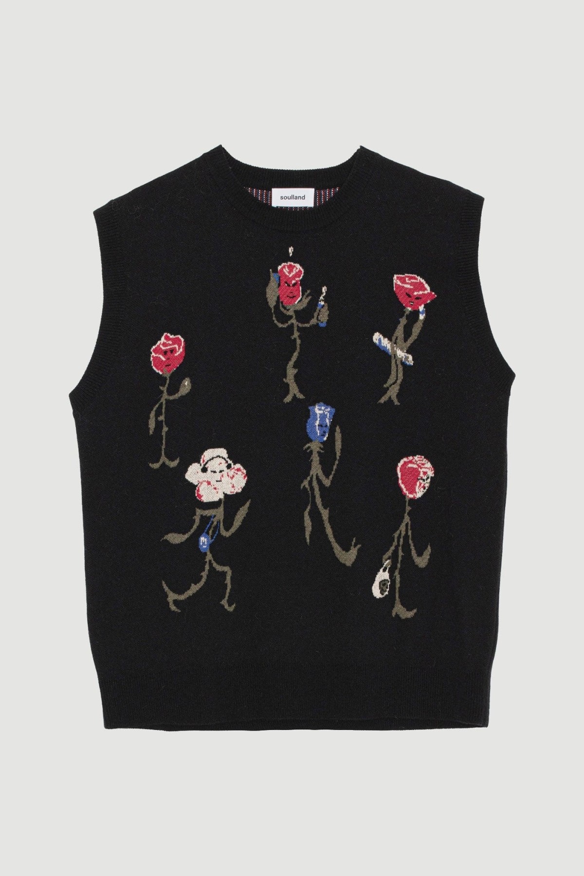 SOULLAND WOOL TOBY VEST