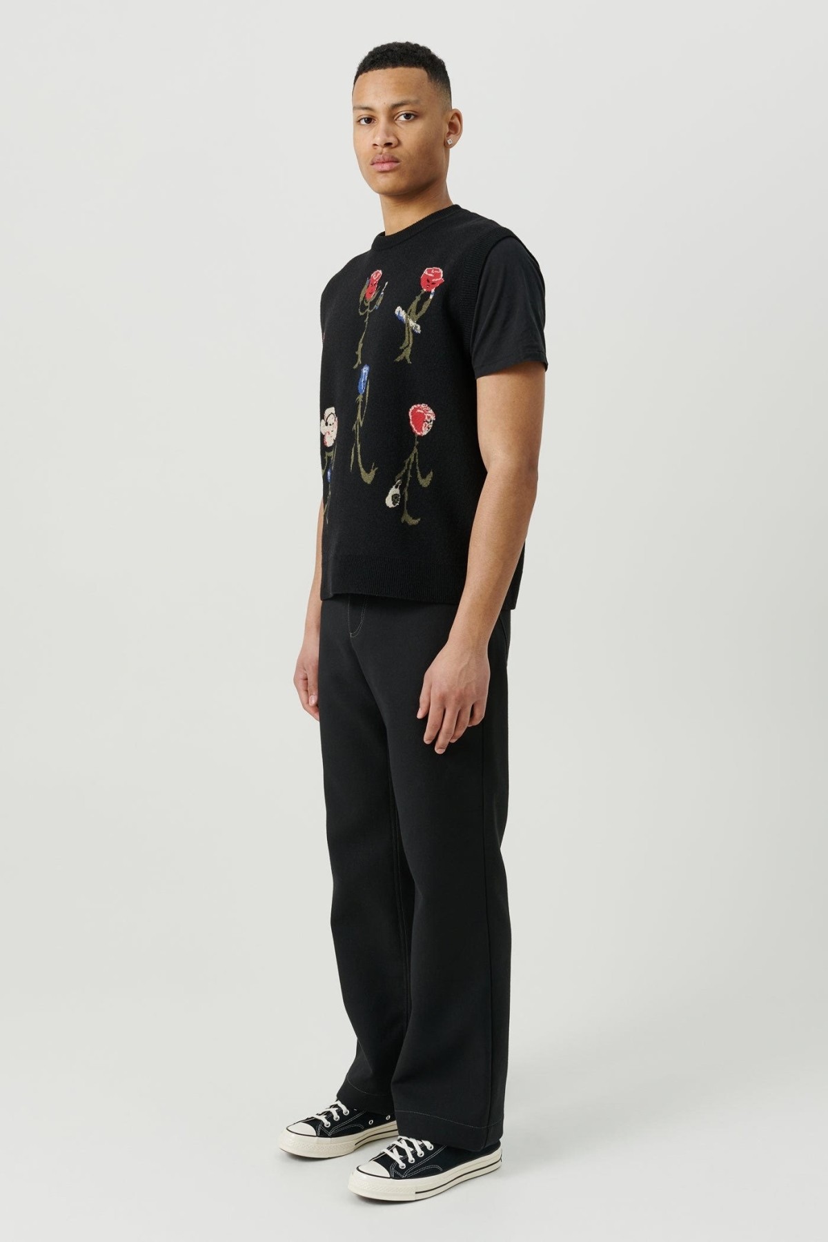 SOULLAND WOOL TOBY VEST