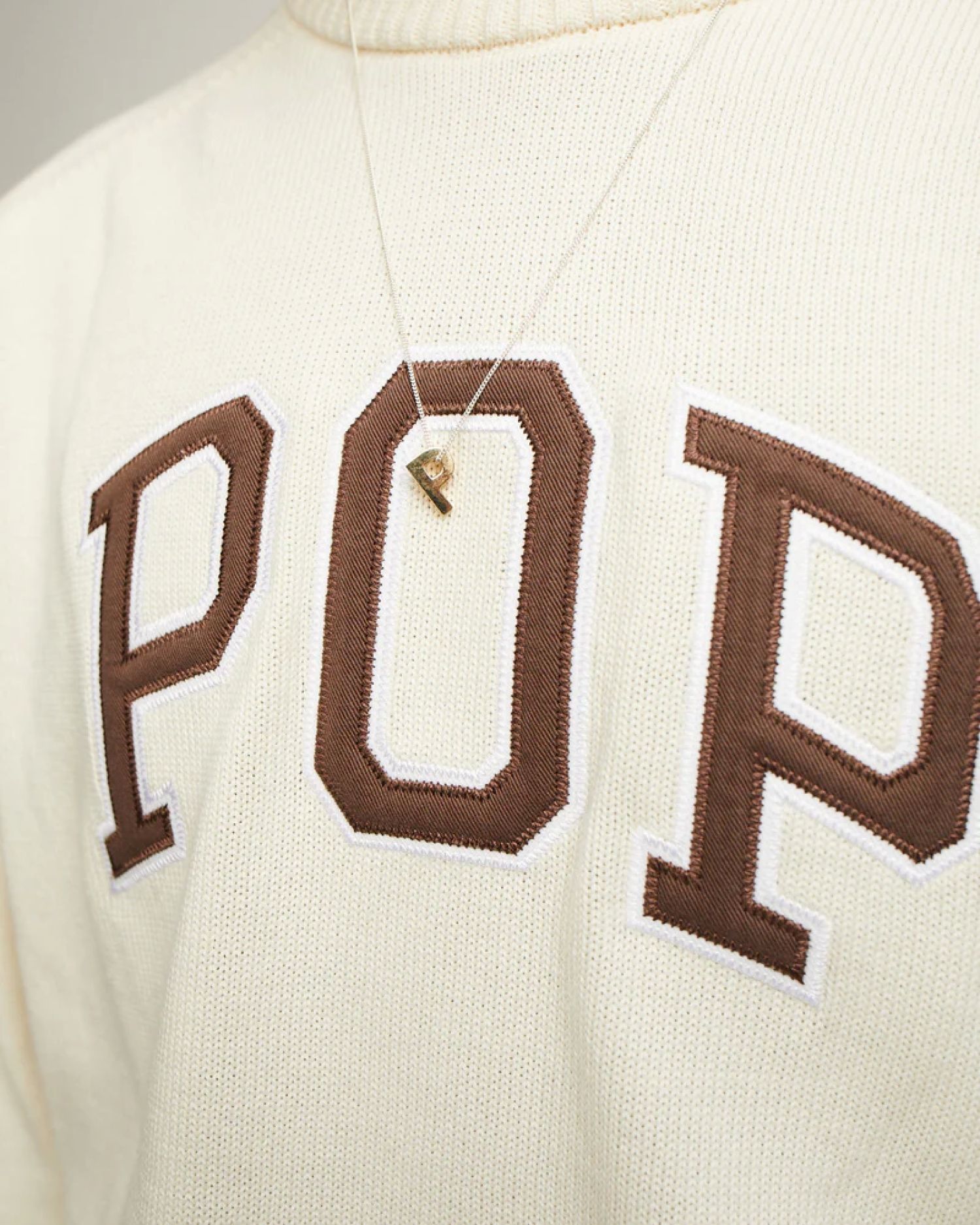 POP TRADING COMPANY ARCH KNITTED CREWNECK