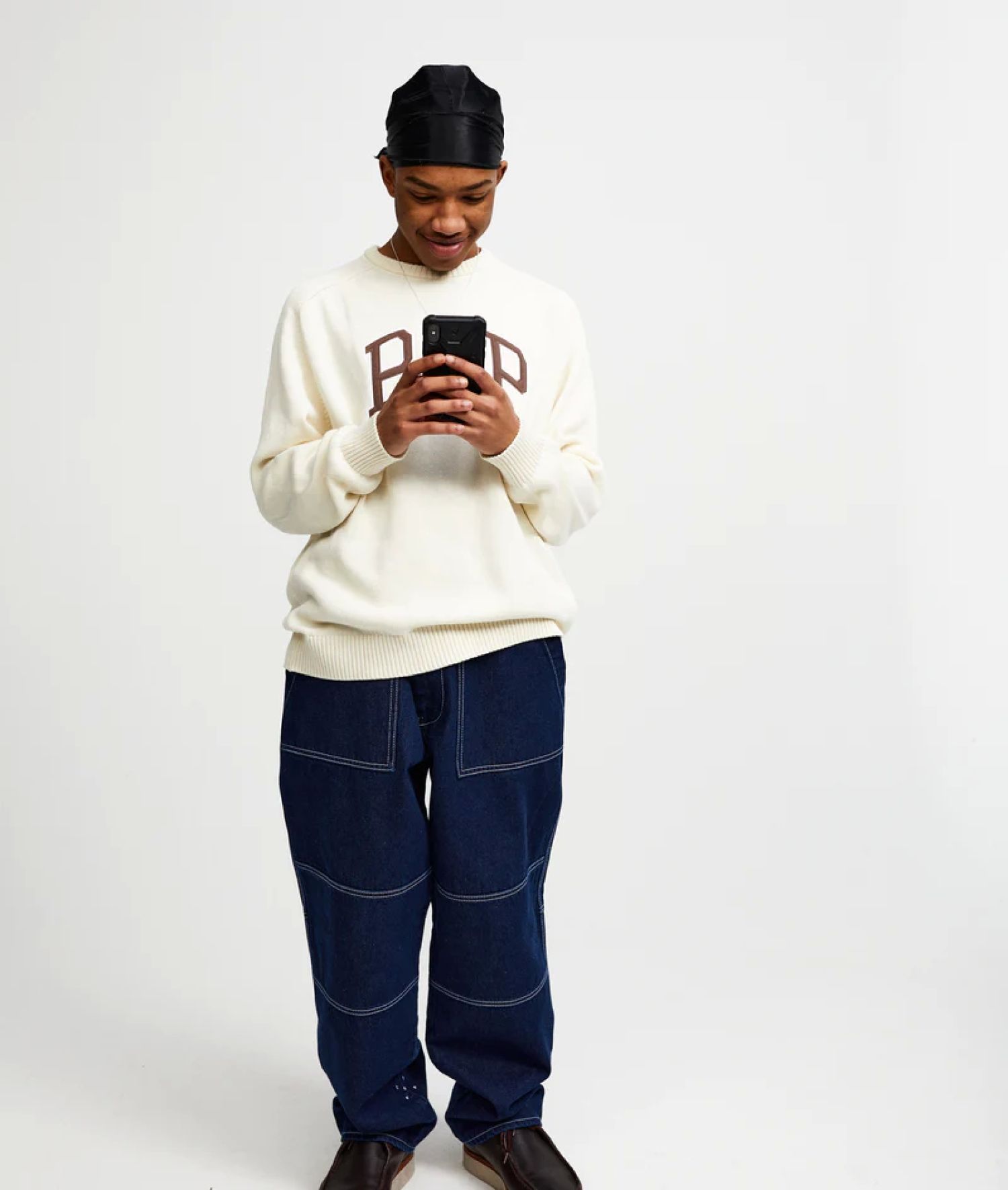 POP TRADING COMPANY ARCH KNITTED CREWNECK