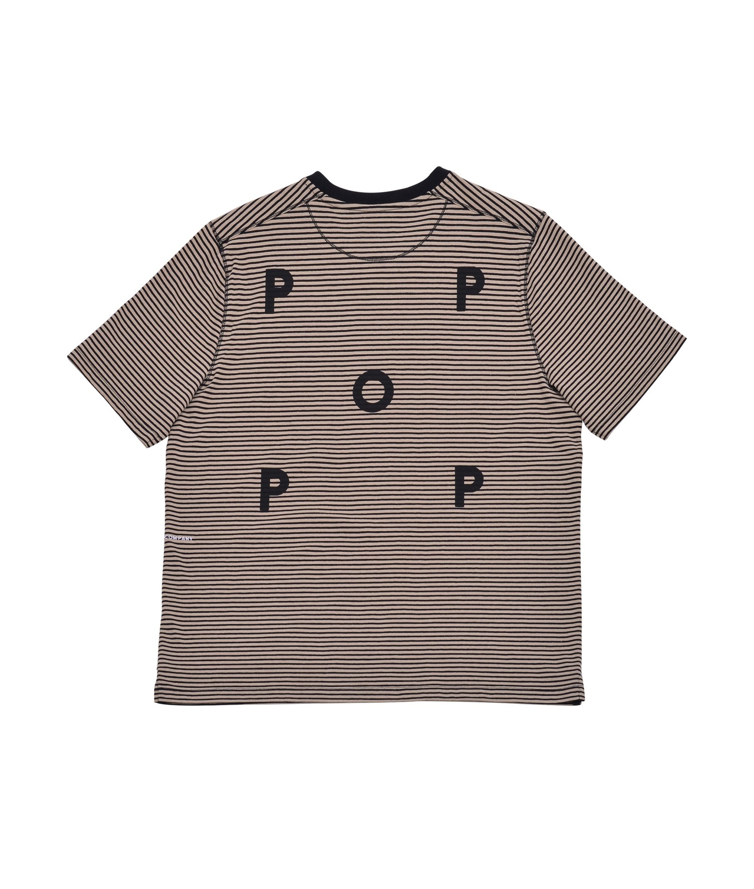 POP TRADING COMPANY STRIPE LOGO T-SHIRT