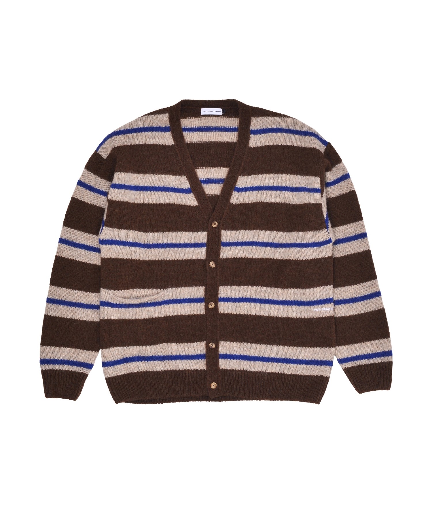 POP TRADING COMPANY STRIPED CARDIGAN