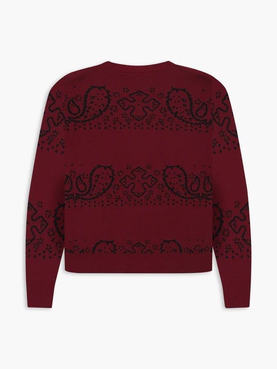 RHUDE BANDANA KNIT CARDGAN