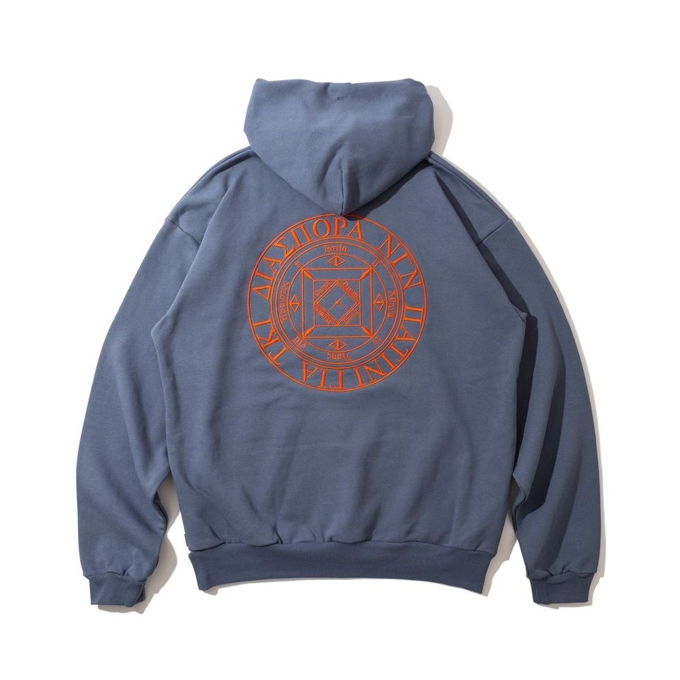 DIASPORA EMBROIDERED MAGIC CIRCLE HOODED SWEATSHIRT
