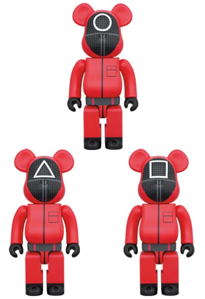 BE@RBRICK SQUID GAME(イカゲーム) GUARD "○/△/□" 1000%