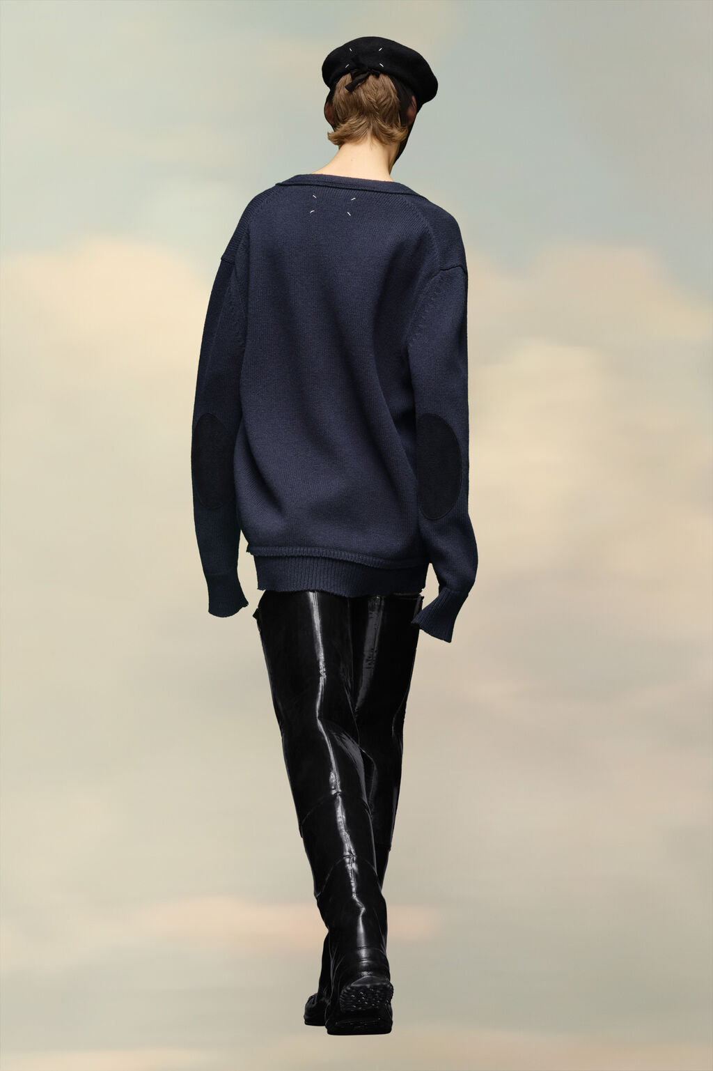 Maison Margiela Elbow patch cardigan