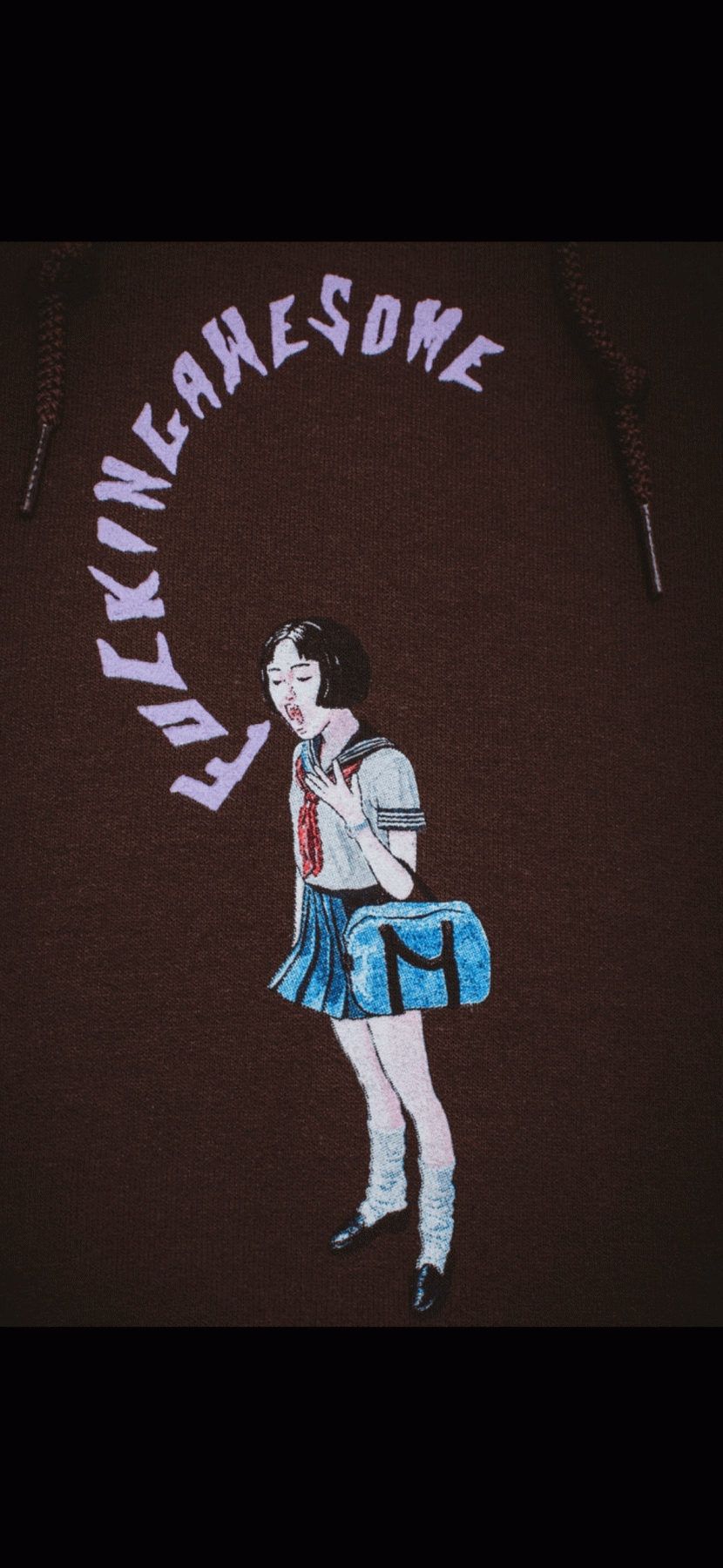 FUCKING AWESOME MOUTH GIRL HOODIE