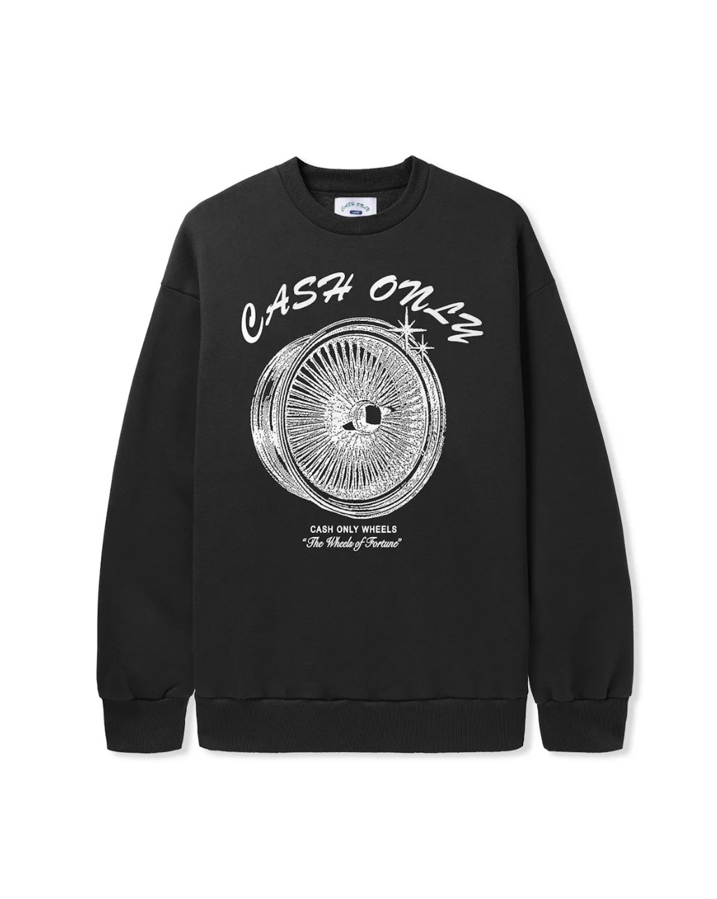 CASH ONLY WHEELS CREWNECK SWEATSHIRT