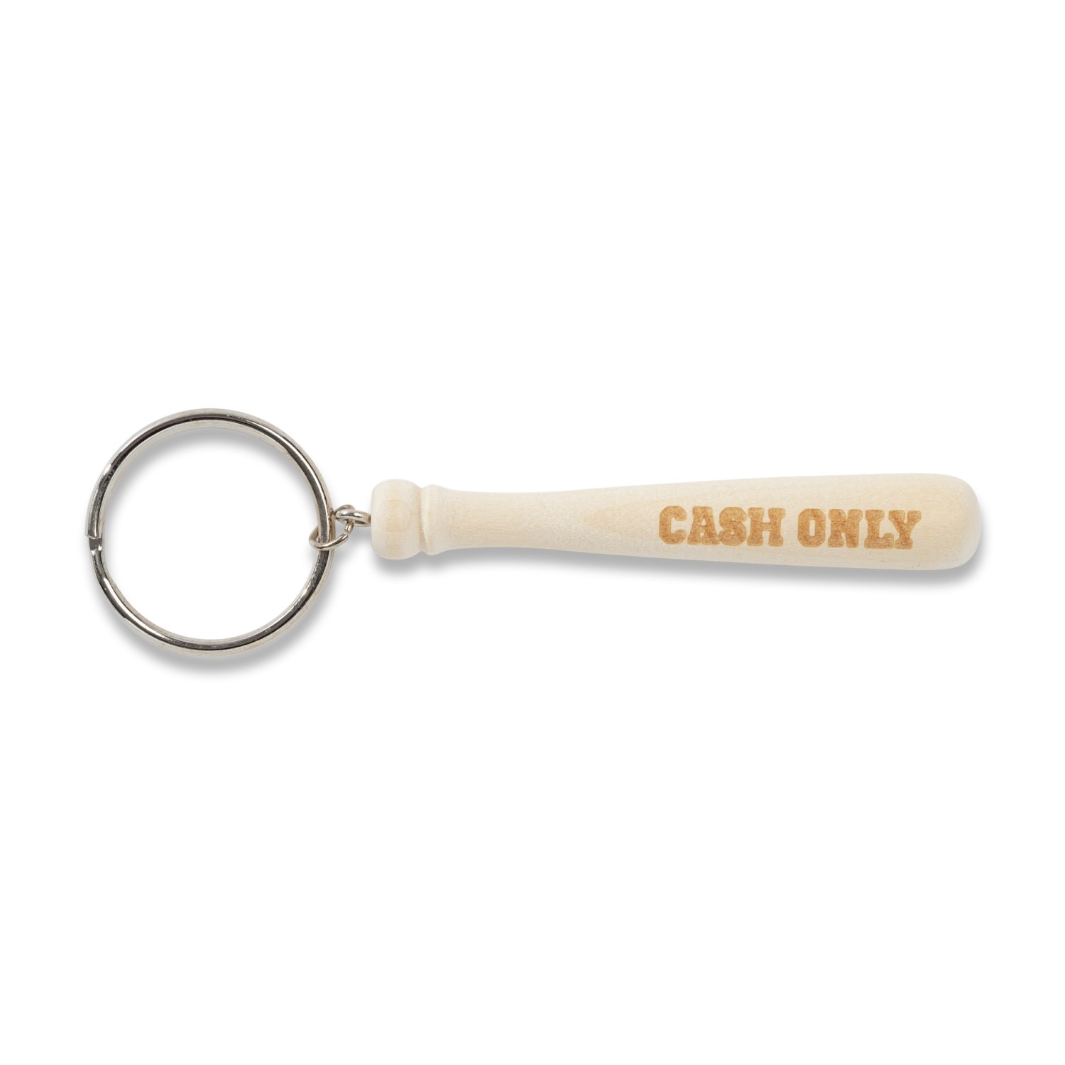 CASH ONLY BASABALL BAT KEY CHAIN
