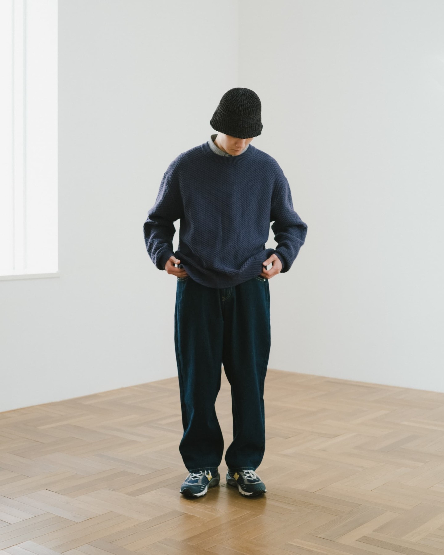 DIASPORA SKATEBOARDS CROCHET COTTON KNIT SWEATER