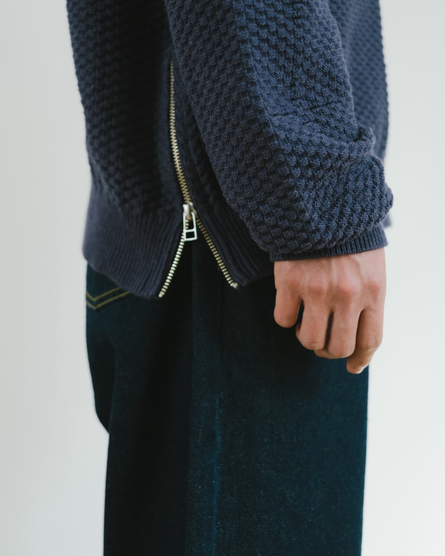 DIASPORA SKATEBOARDS CROCHET COTTON KNIT SWEATER