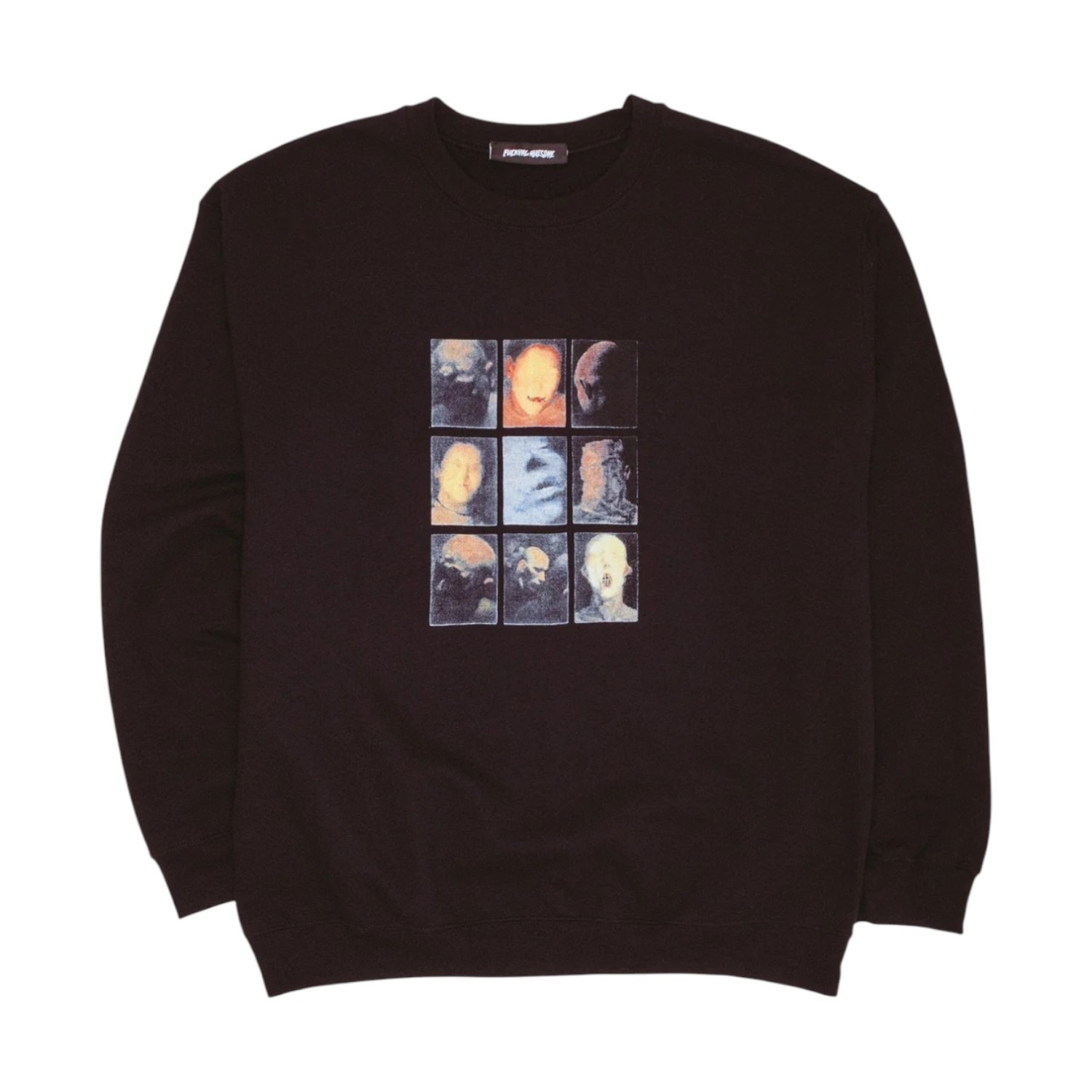 FUCKING AWESOME HOLOGRAM FACES CREWNECK