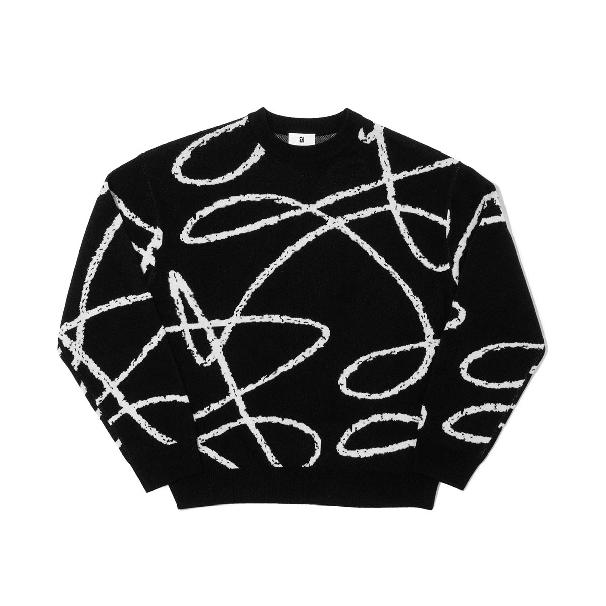 POETIC COLLECTIVE DOODLE JAQUUARD KNIT
