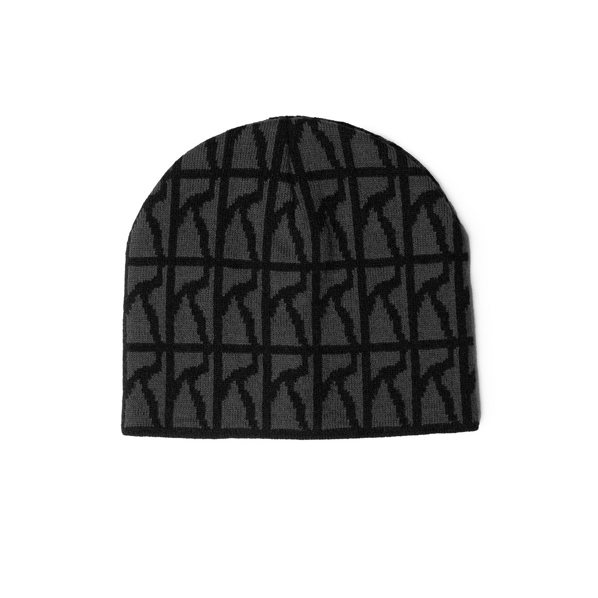 POETIC COLLECTIVE SKULL BEANIE LOGO PATTERN