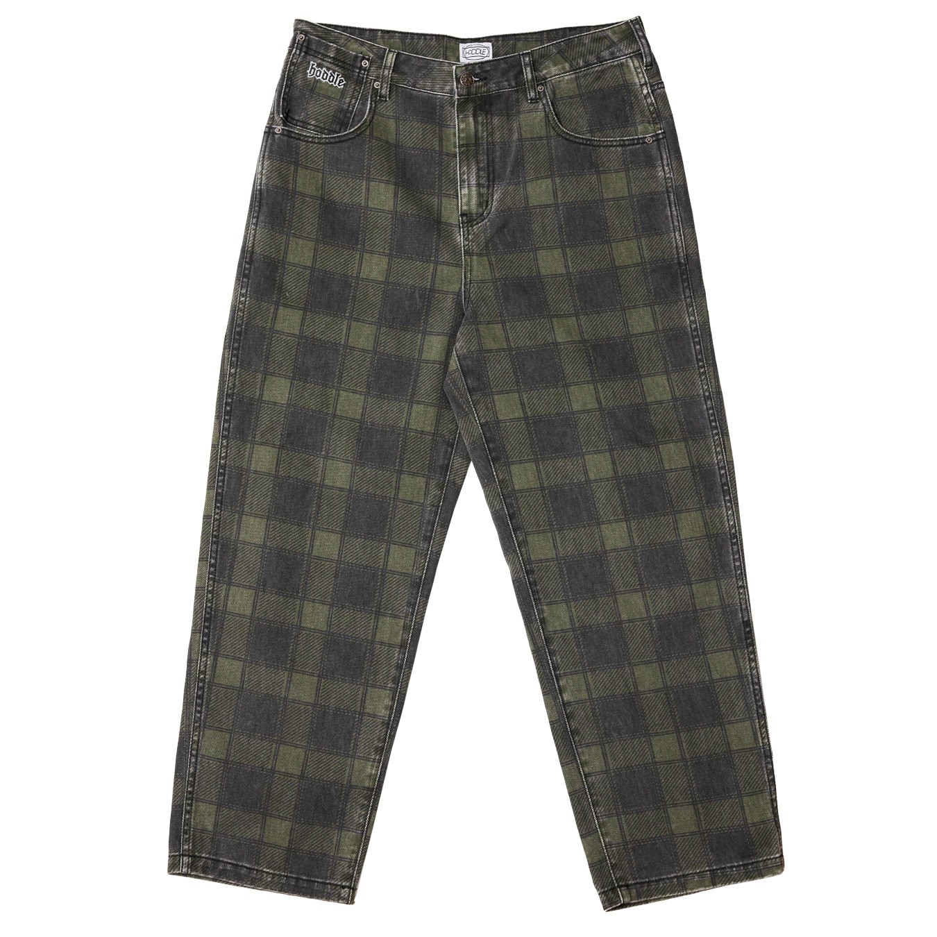 HODDLE RANGER JEAN GREEN PLAID