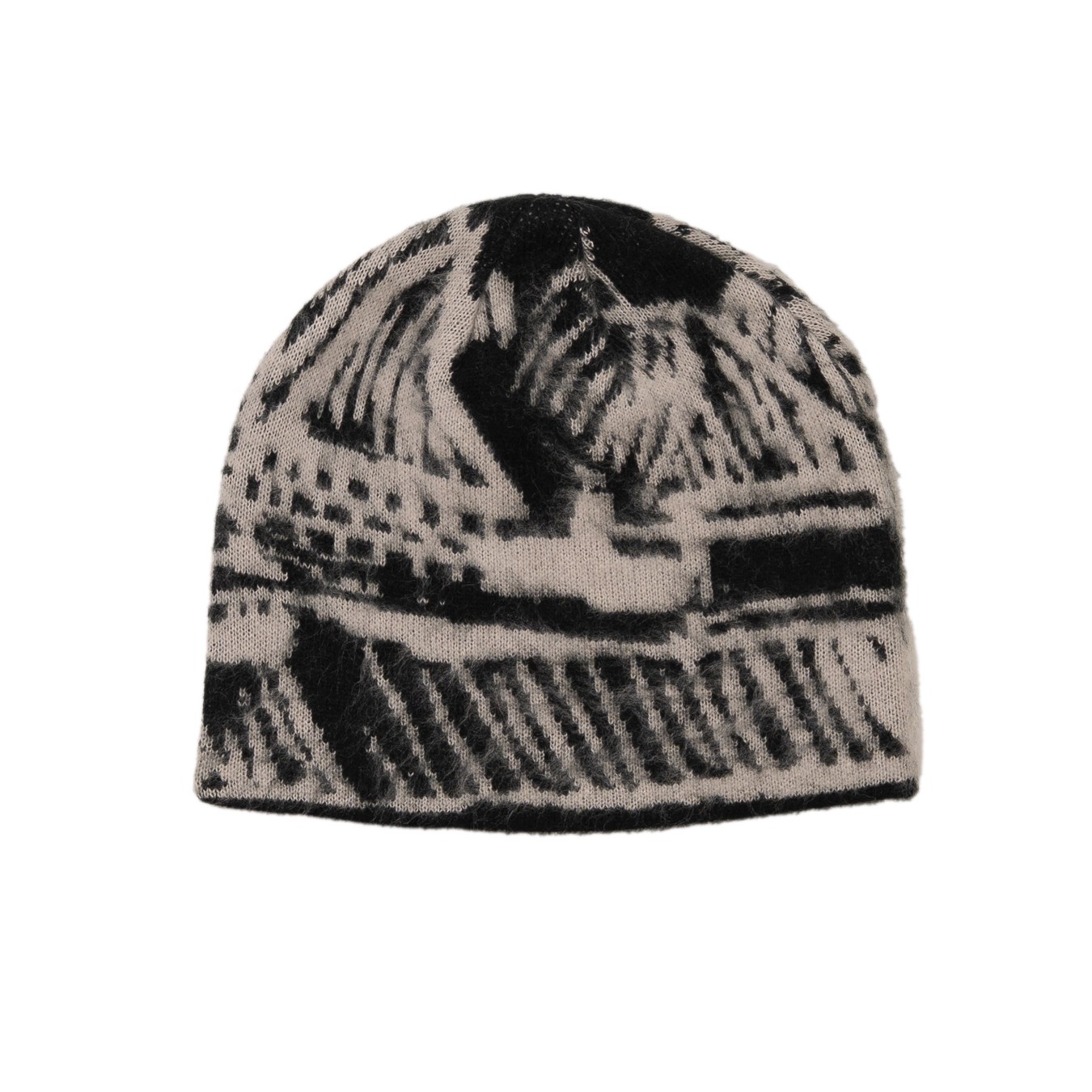 HODDLE MOHAIR LANDSCAPE BEANIE BLACK