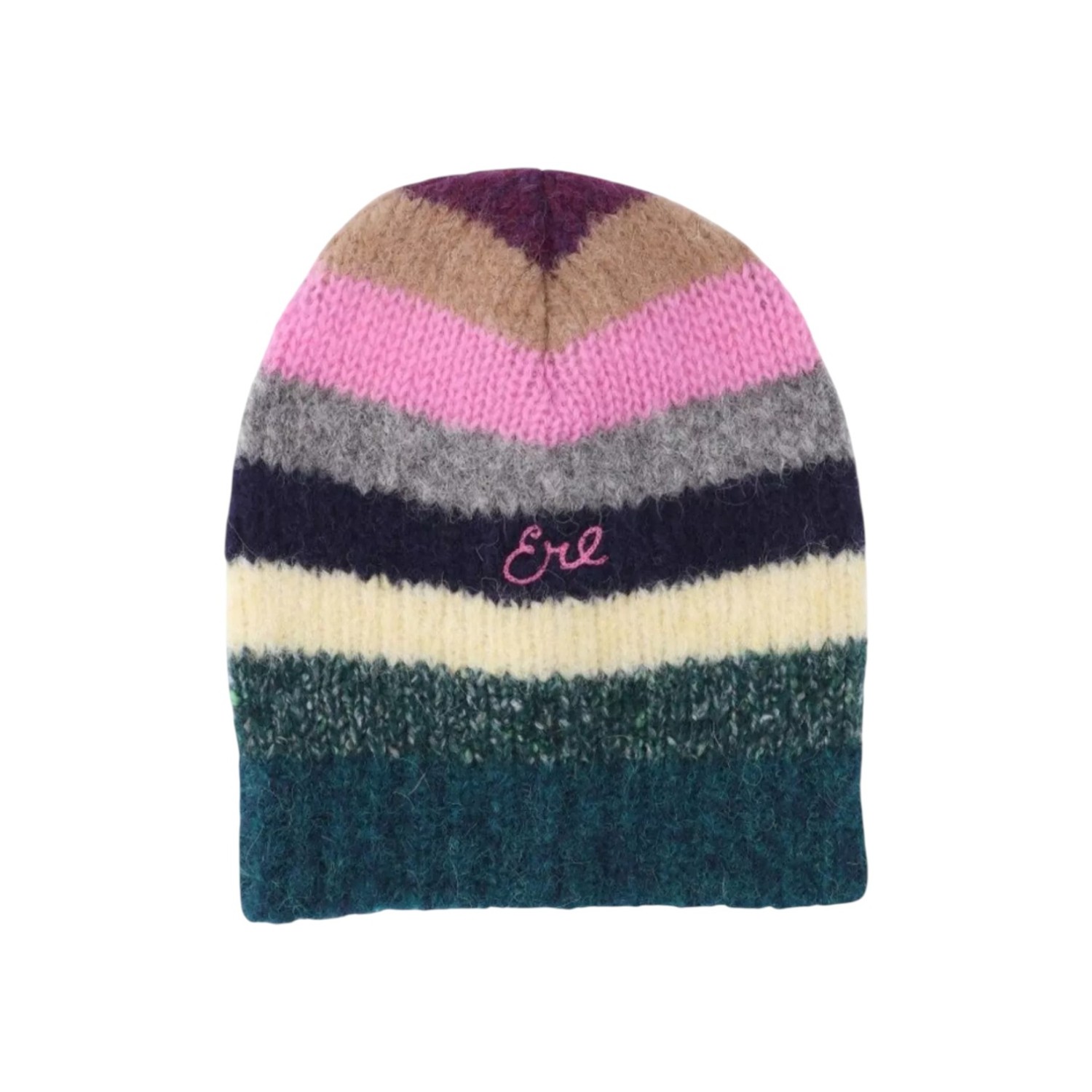 ERL STRIPED ALPACA MOHAIR BEANIE