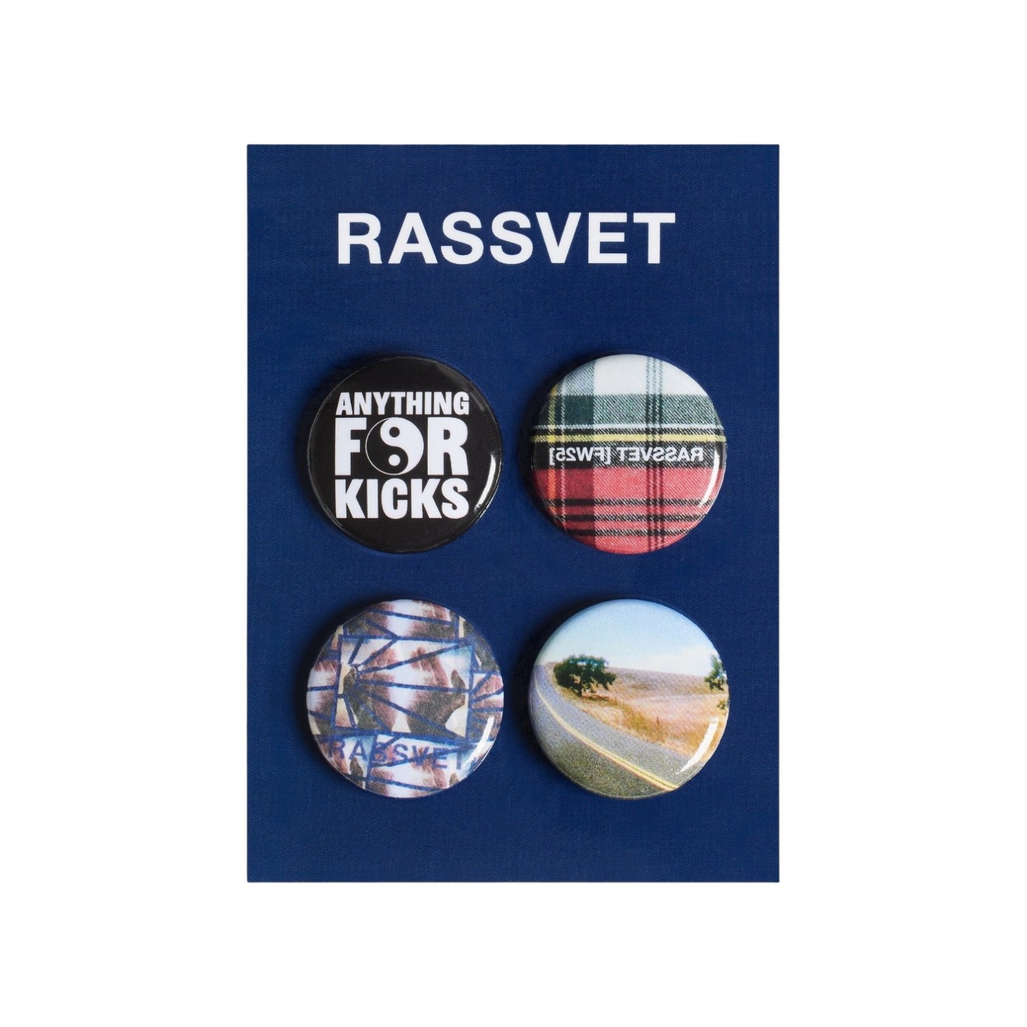 RASSVET SET OF 4 PINS PLASTIC