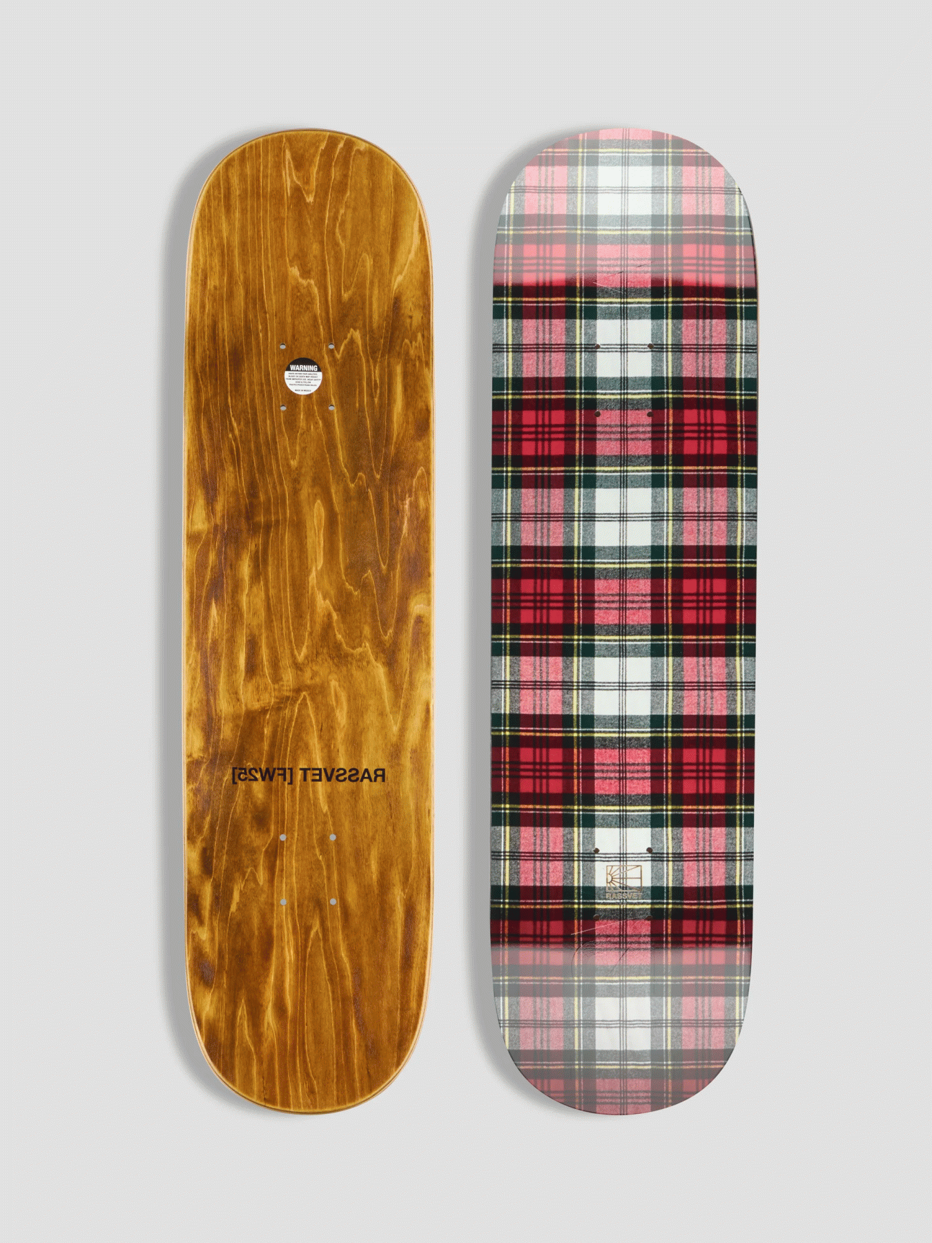 RASSVET PLAID COLLECTION TEAM DECK - 8.375