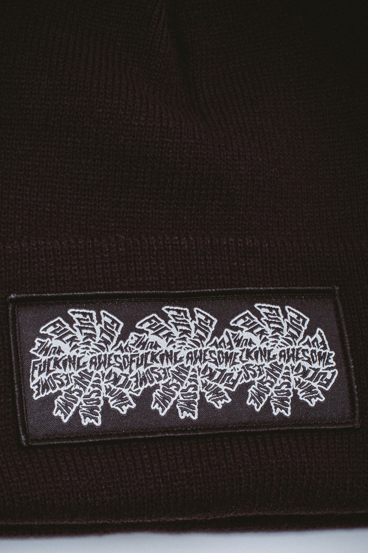 FUCKING AWESOME THREE SPIRAL EDGE STITCH BEANIE
