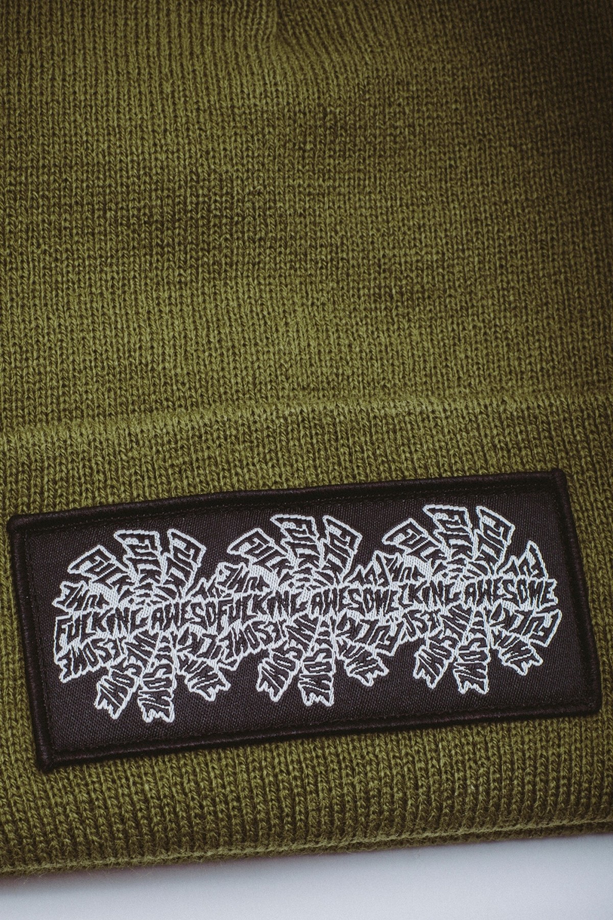 FUCKING AWESOME THREE SPIRAL EDGE STITCH BEANIE