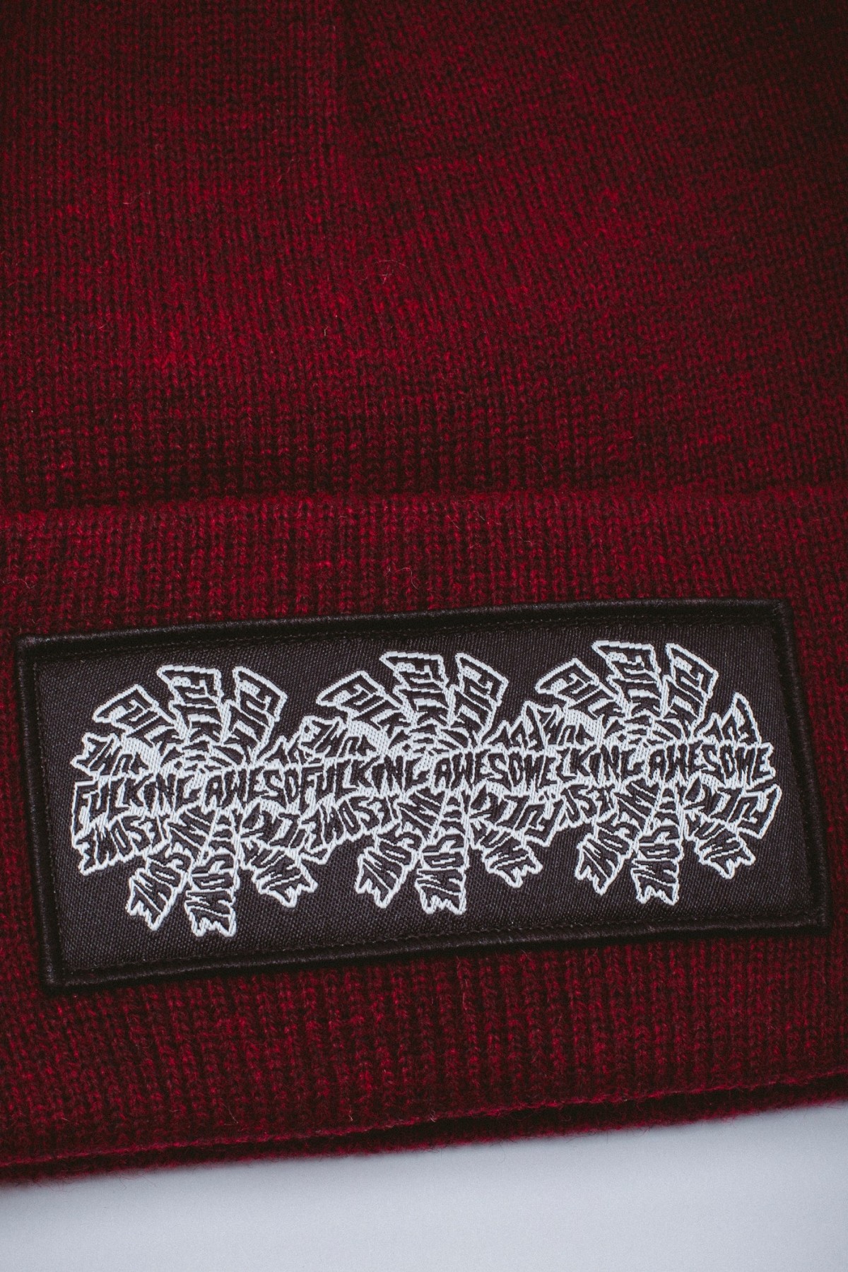 FUCKING AWESOME THREE SPIRAL EDGE STITCH BEANIE
