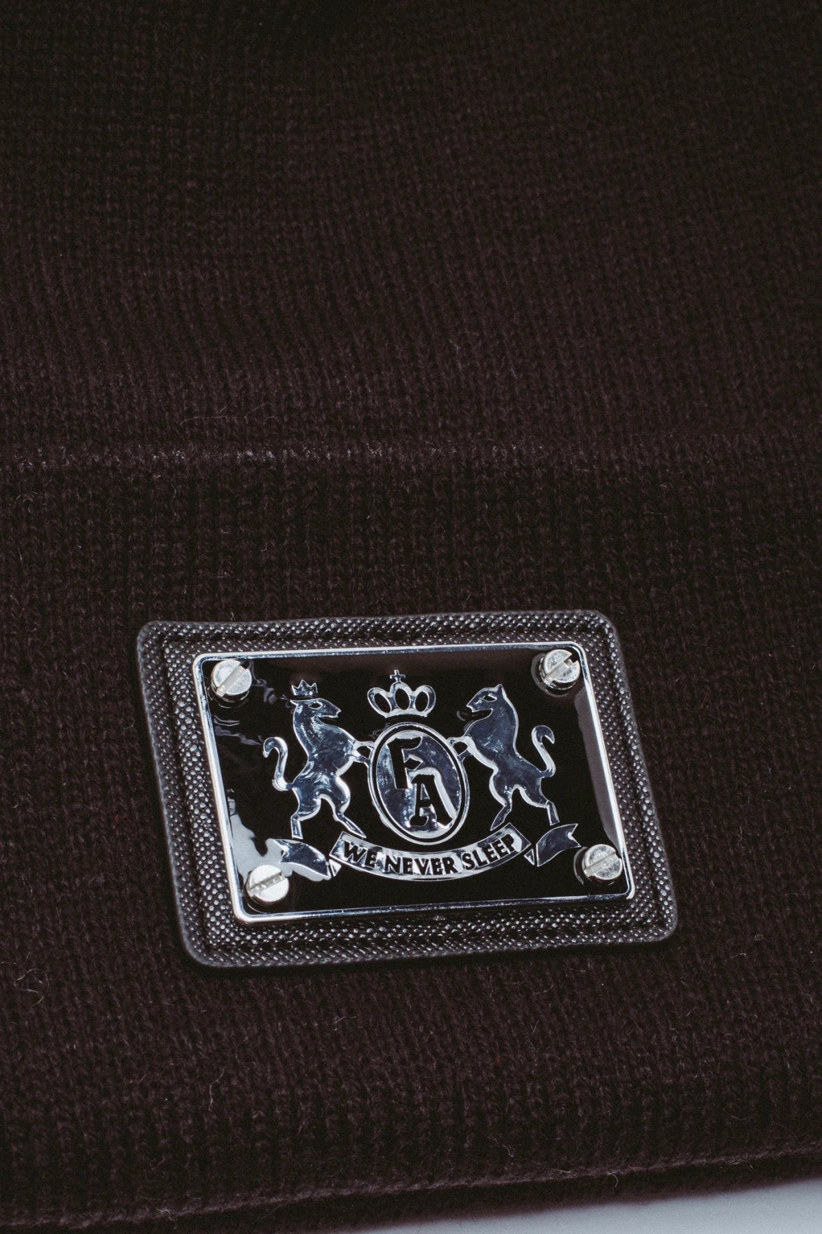 FUCKING AWESOME MATAL CREST PATCH BEANIE