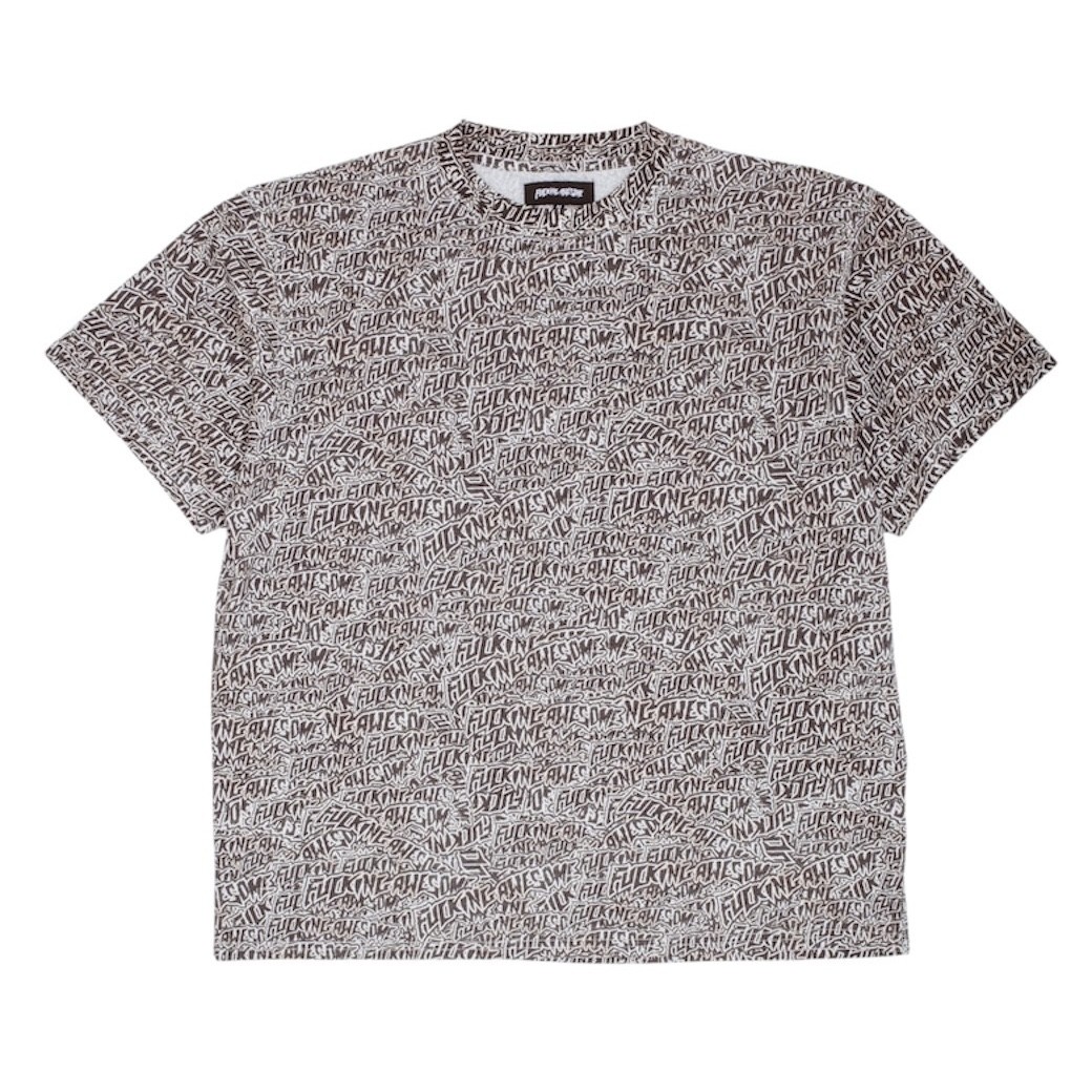 FUCKING AWESOME BURNT STICKER STAMP TEE