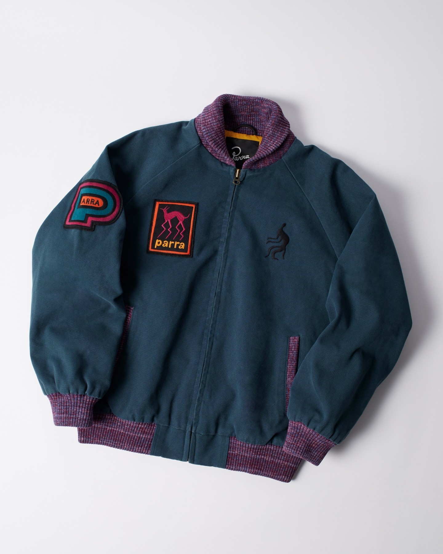 BY PARRA SKULL STALKER VARSITY JACKET