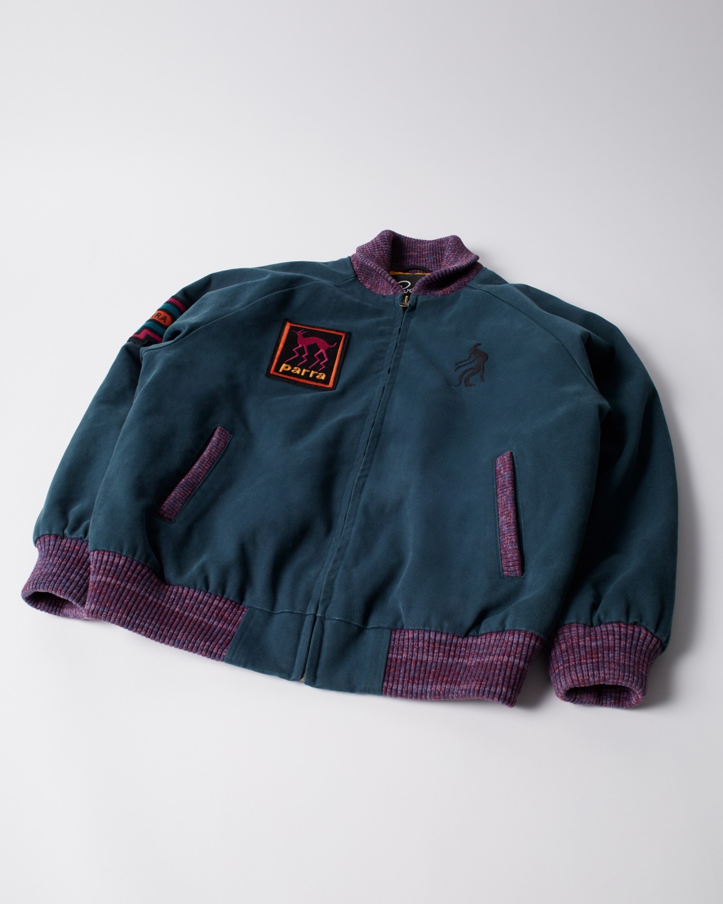 BY PARRA SKULL STALKER VARSITY JACKET