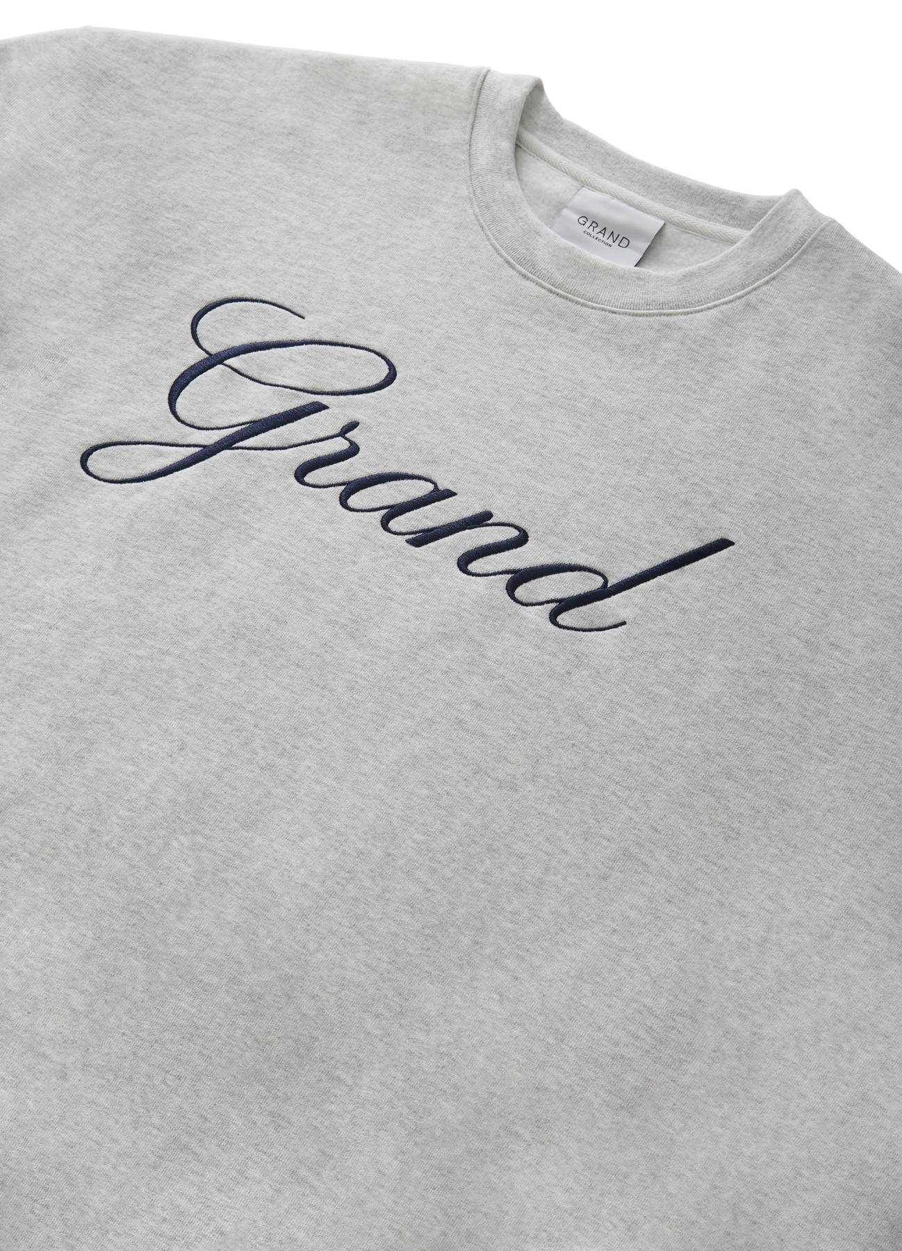 GRAND COLLECTION EMBROIDED CREWNECK