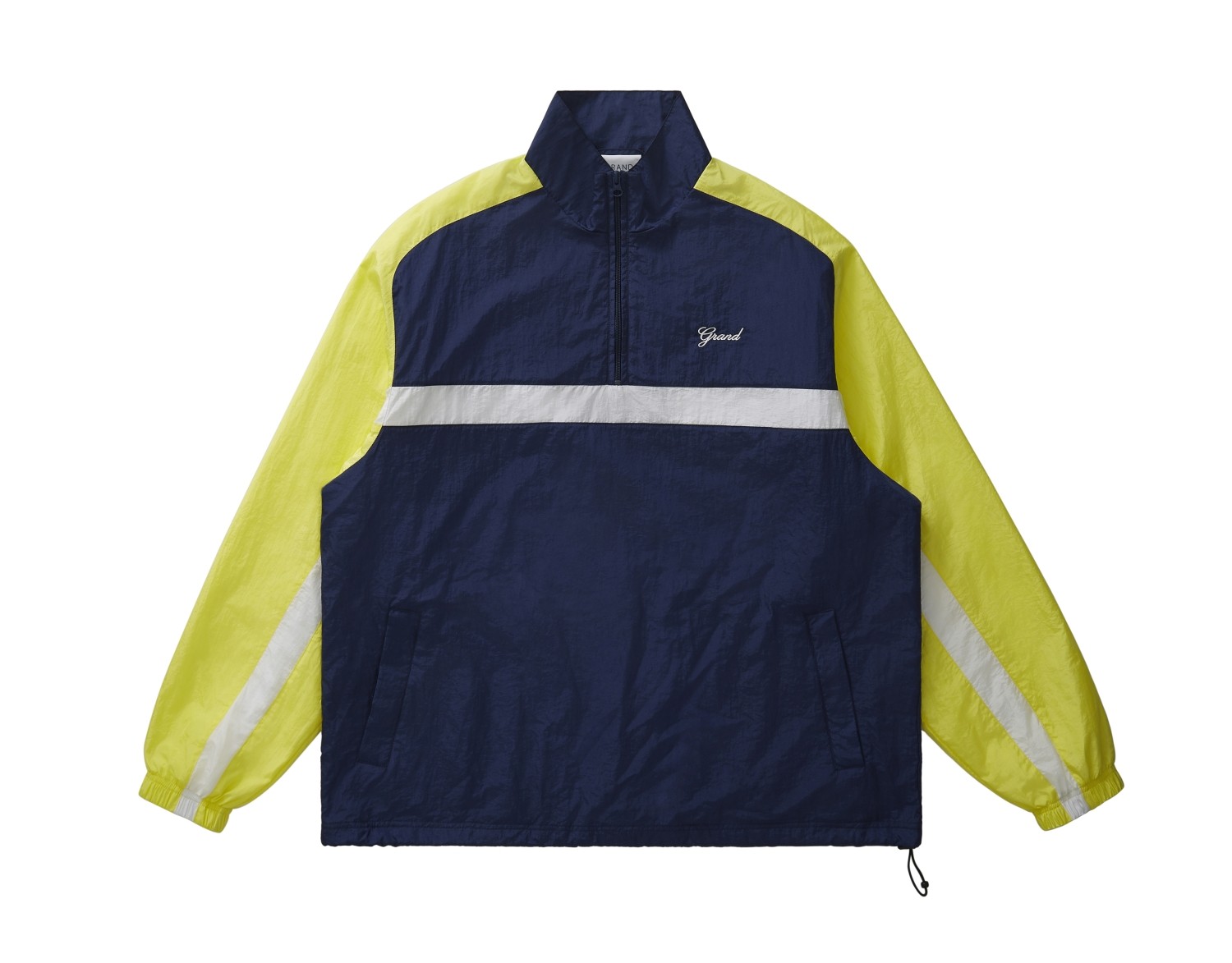 GRAND COLLECTION QUARTER ZIP NYLON PULLOVER