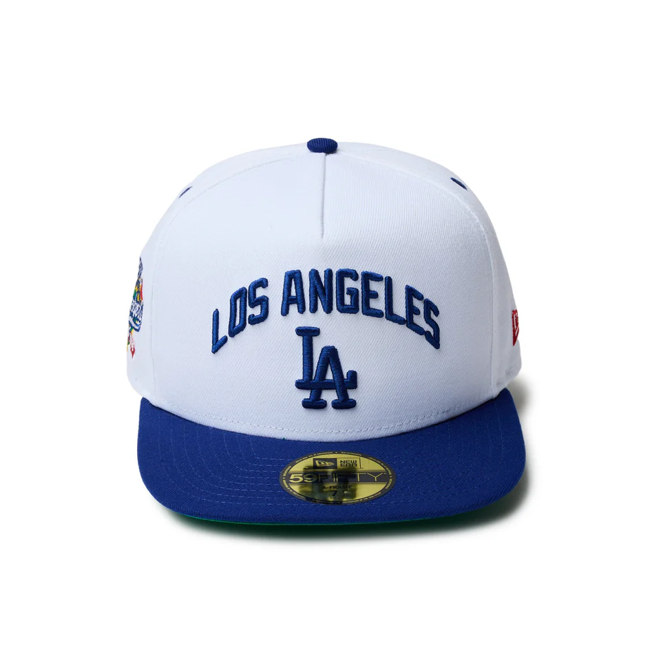 NEW ERA 59FIFTY A-Frame Dodgers Pack ロサンゼルス・ドジャース ホワイト ダークロイヤルバイザー