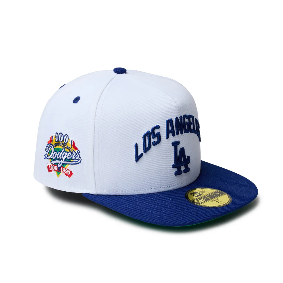 NEW ERA 59FIFTY A-Frame Dodgers Pack ロサンゼルス・ドジャース ホワイト ダークロイヤルバイザー