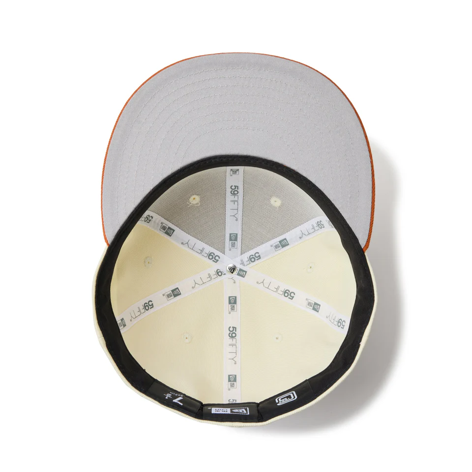 NEW ERA 59FIFTY 読売ジャイアンツ クロームホワイト オレンジバイザー