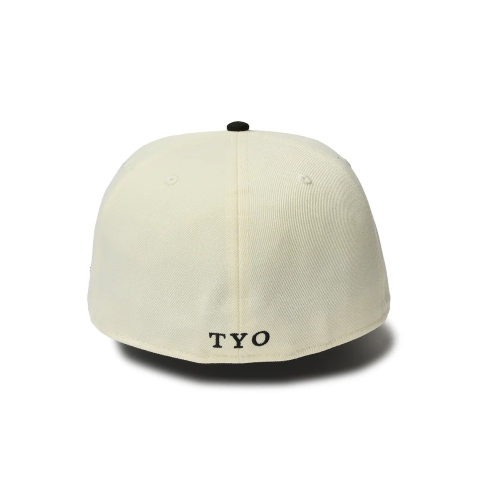 NEW ERA 59FIFTY 読売ジャイアンツ ビジター クロームホワイト ブラックバイザー