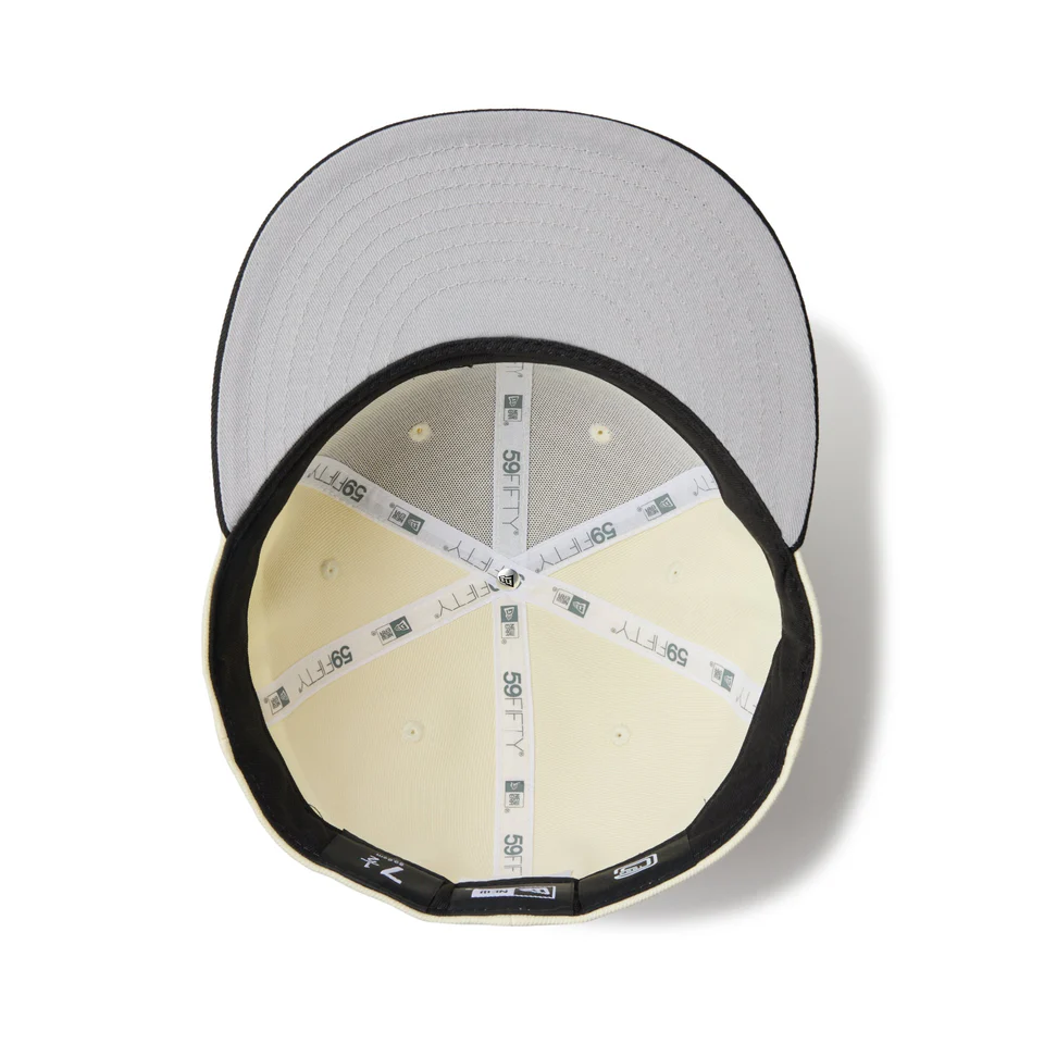 NEW ERA 59FIFTY 読売ジャイアンツ ビジター クロームホワイト ブラックバイザー
