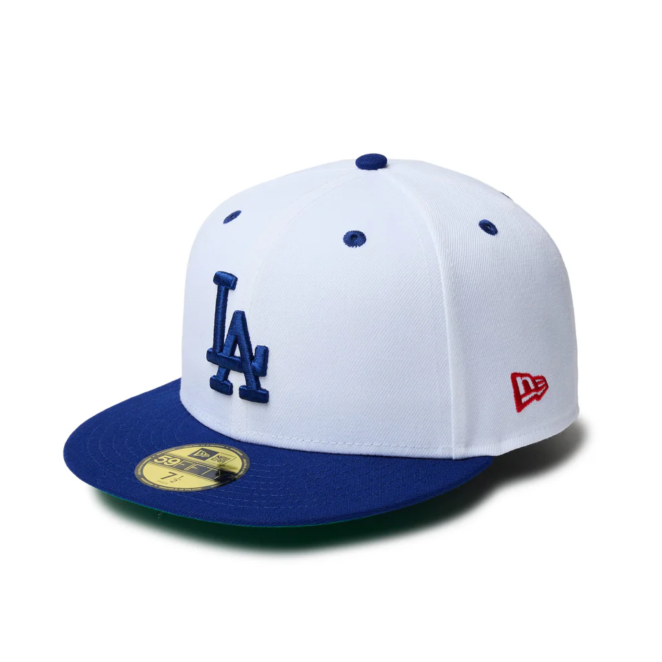 NEW ERA 59FIFTY Dodgers Pack ロサンゼルス・ドジャース ホワイト ダークロイヤルバイザー