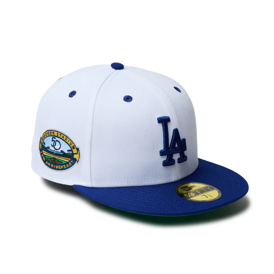 NEW ERA 59FIFTY Dodgers Pack ロサンゼルス・ドジャース ホワイト ダークロイヤルバイザー