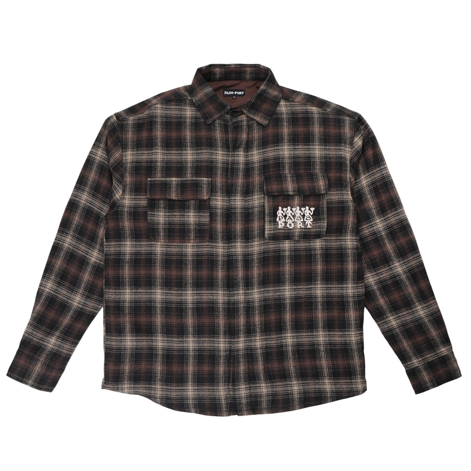 PASS~PORT 4 FLOWERS FLANNEL VINEYARD SHIRT