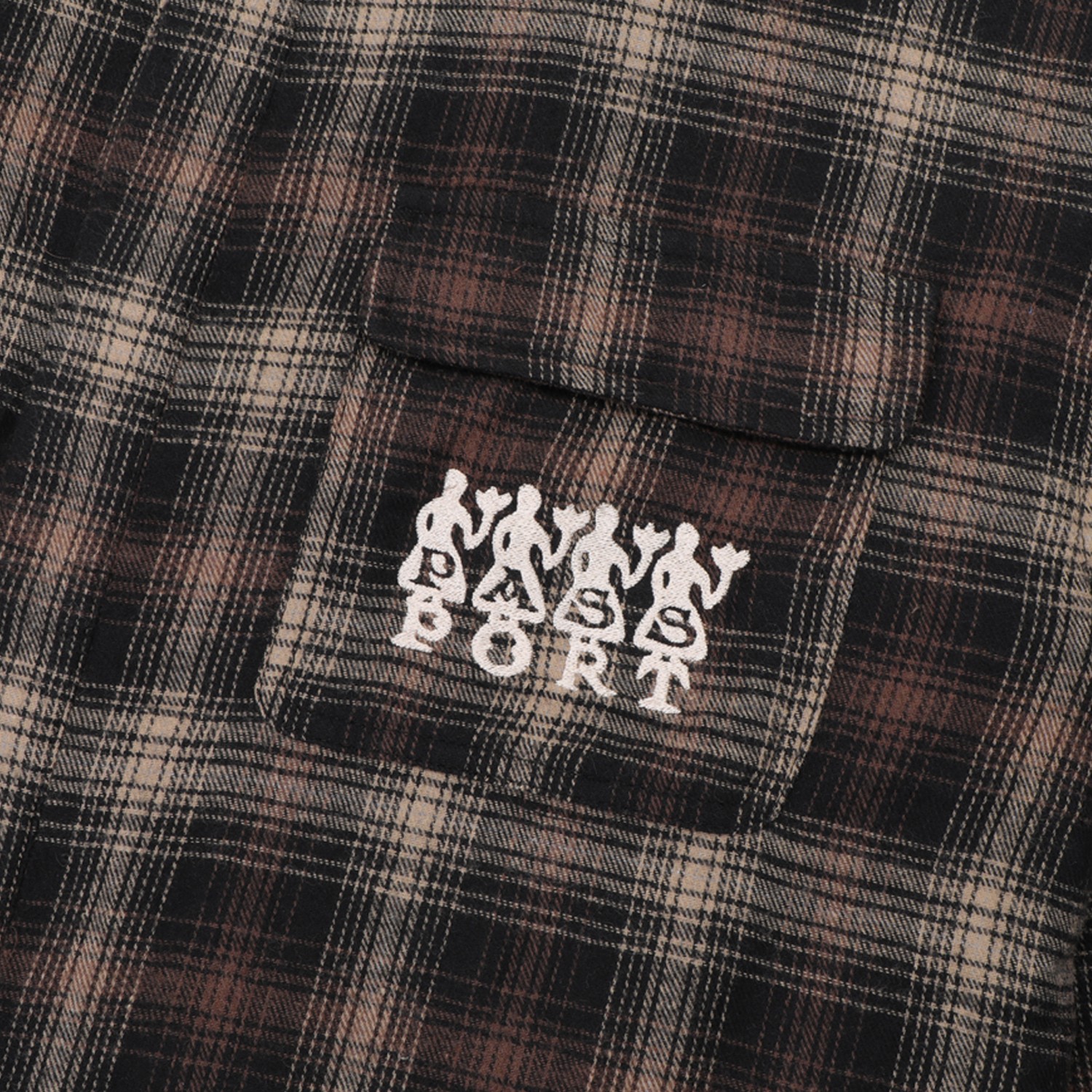 PASS~PORT 4 FLOWERS FLANNEL VINEYARD SHIRT