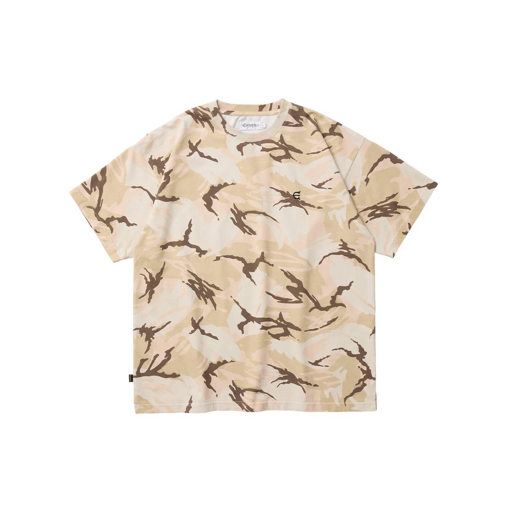 EVISEN SKATEBOARDS E LOGO CAMO TEE