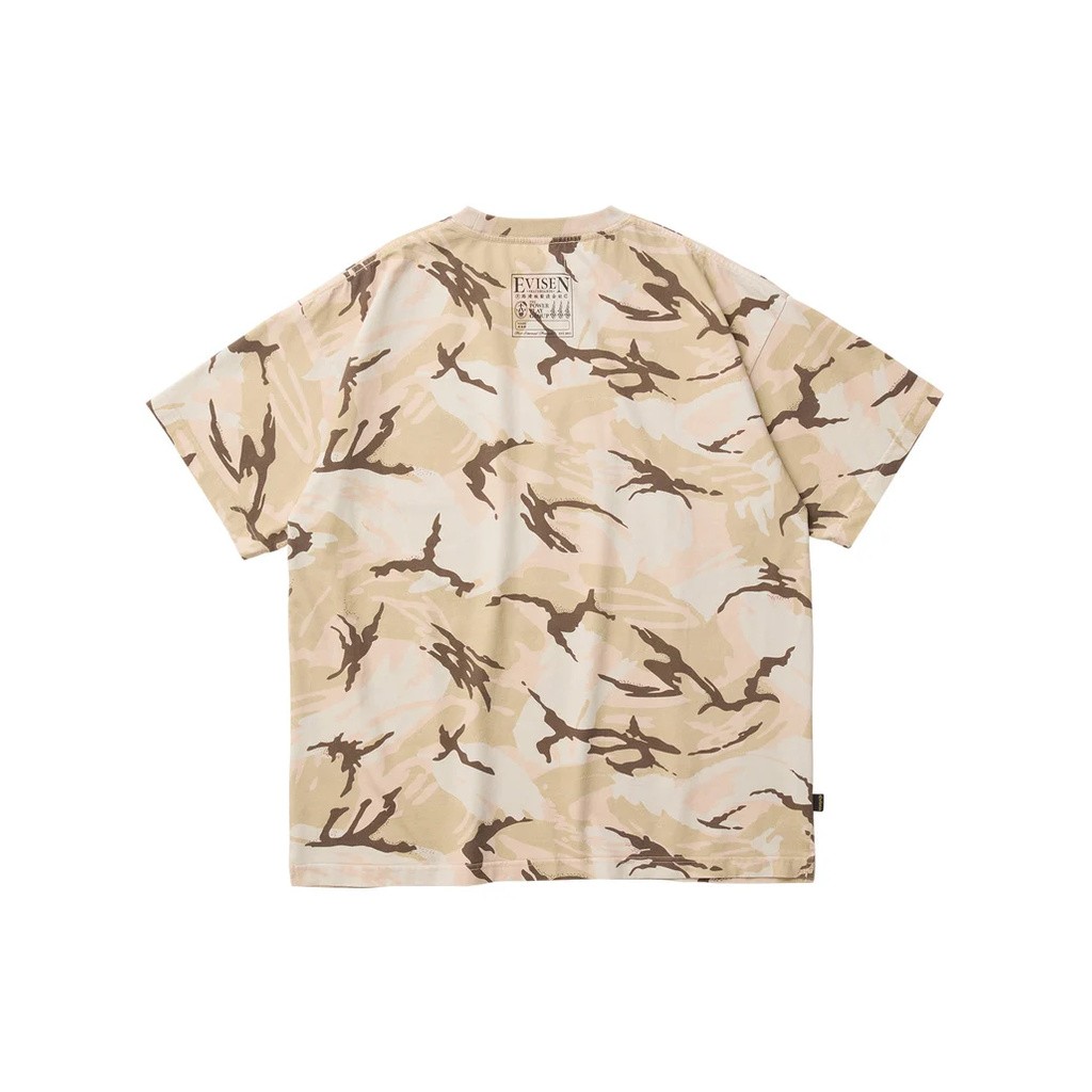 EVISEN SKATEBOARDS E LOGO CAMO TEE