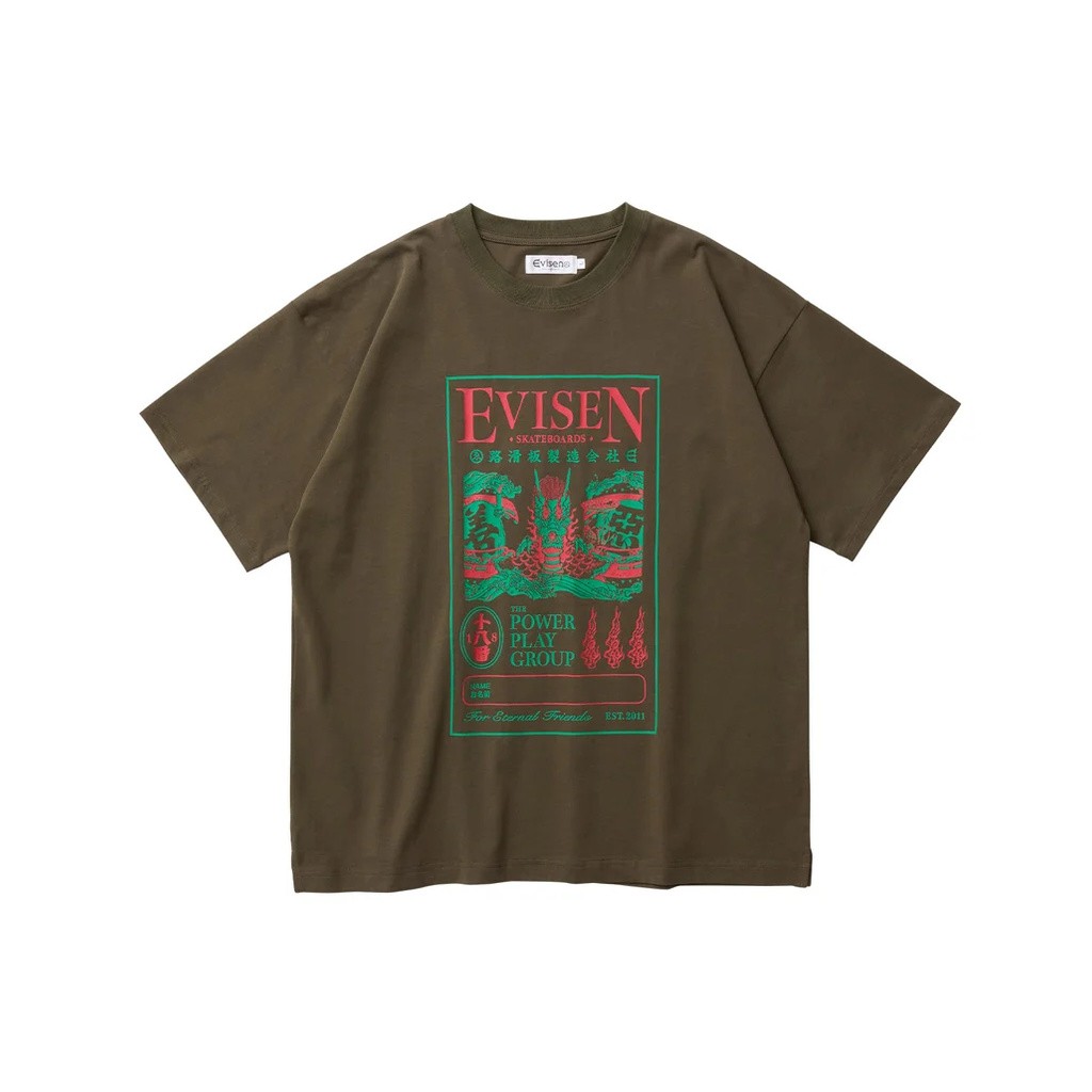 EVISEN SKATEBOARDS DRAGON LABEL TEE