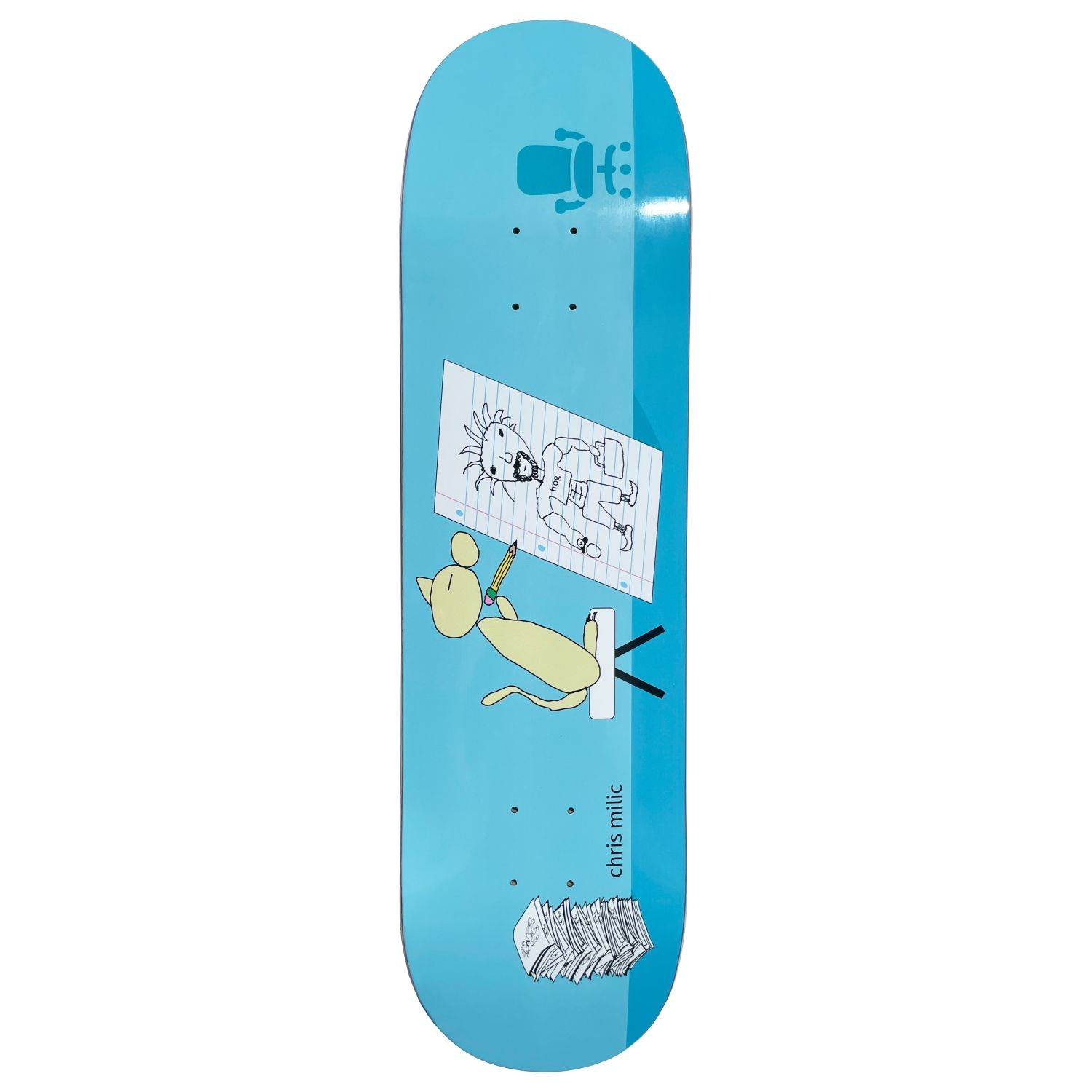 FROG SKATEBOARDS CHRIS MILIC THE ARTIST DECK 8.38