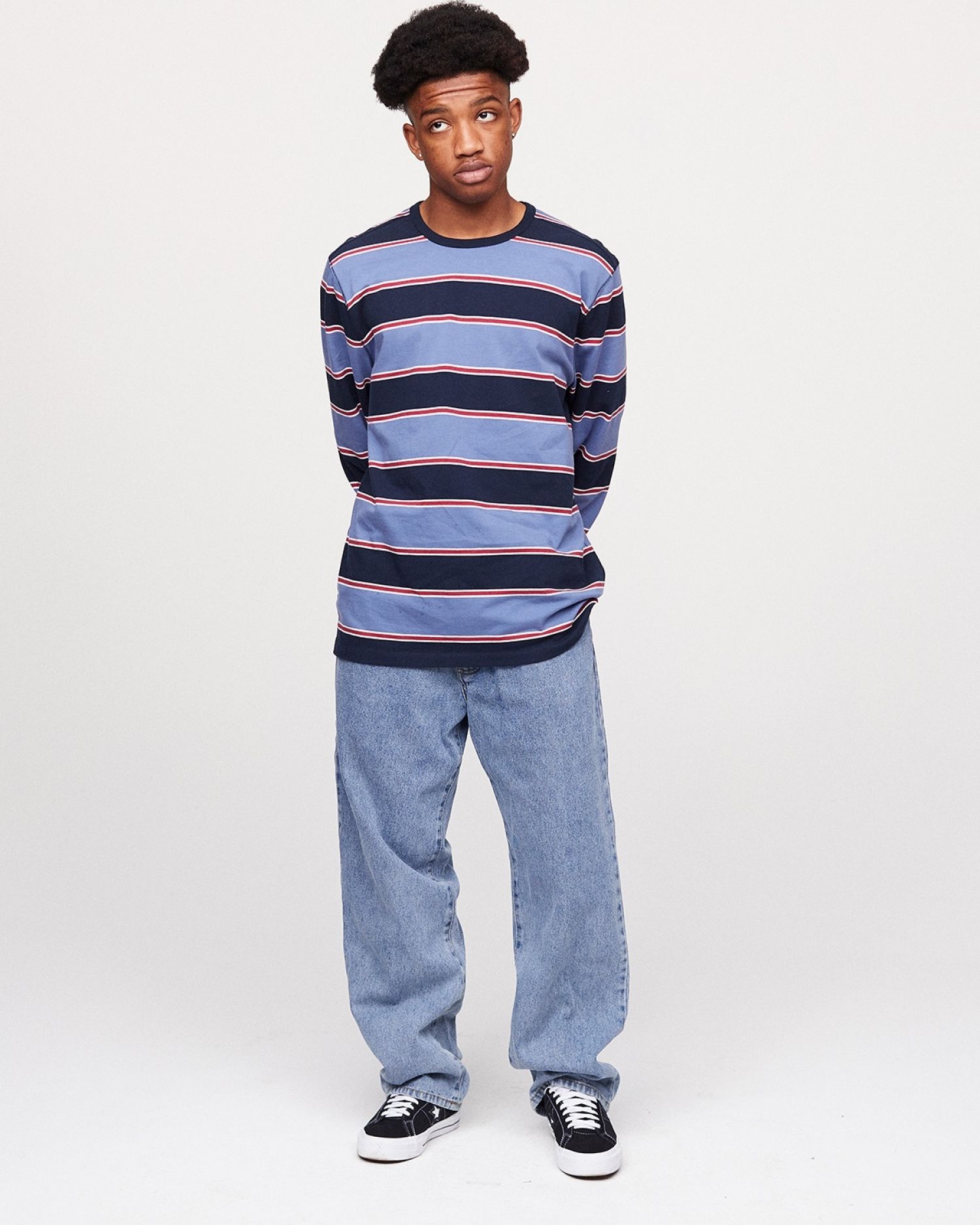 POP TRADING COMPANY STRIPED LONGSLEEVE